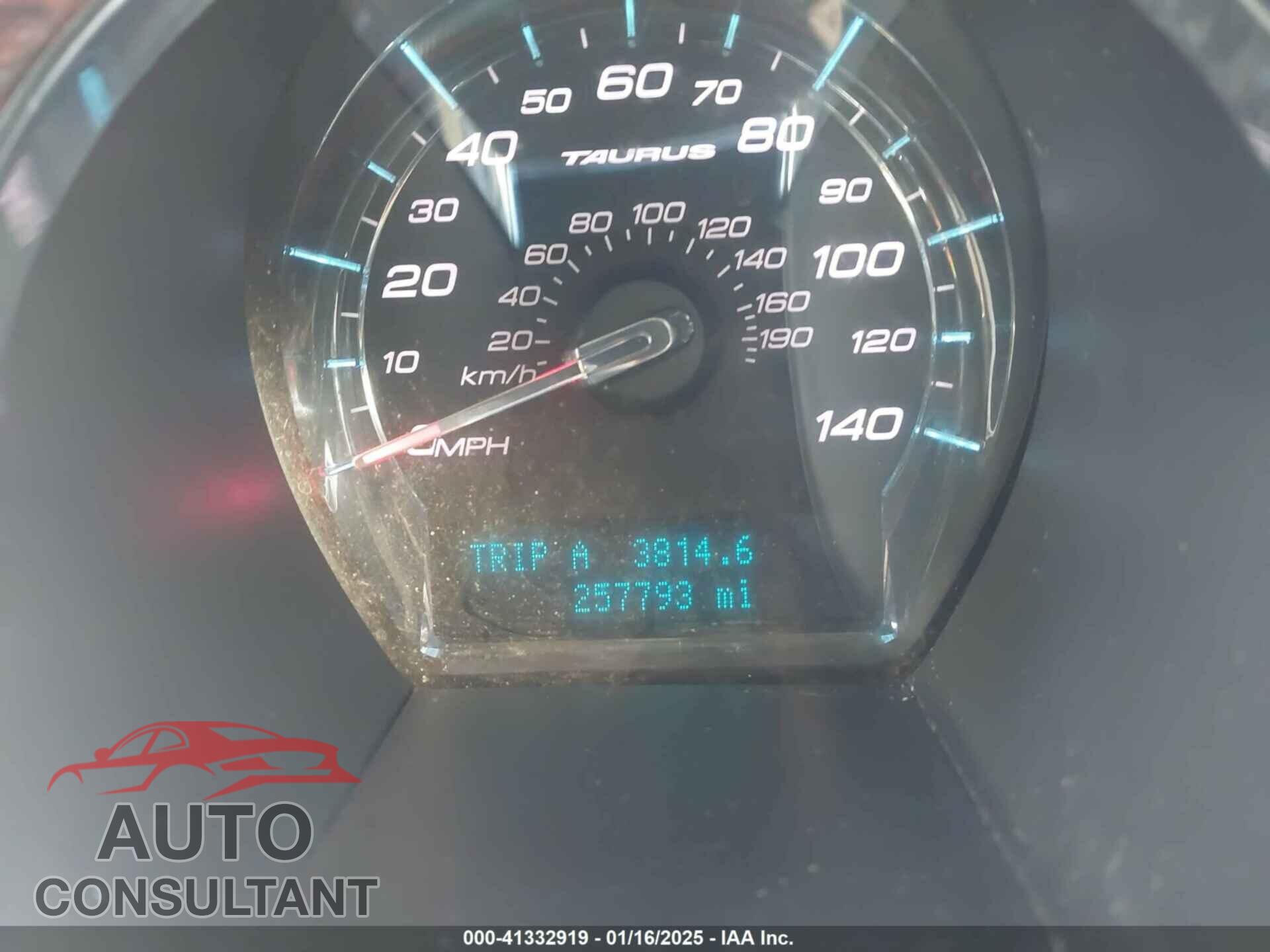 FORD TAURUS 2012 - 1FAHP2EW0CG144849