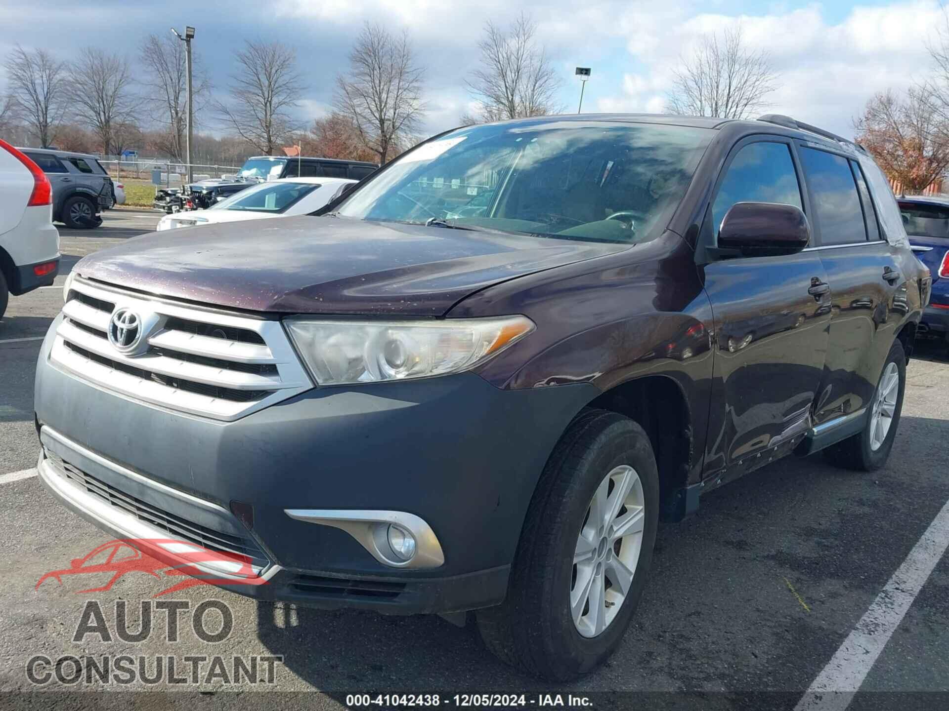 TOYOTA HIGHLANDER 2012 - 5TDBK3EH1CS108826