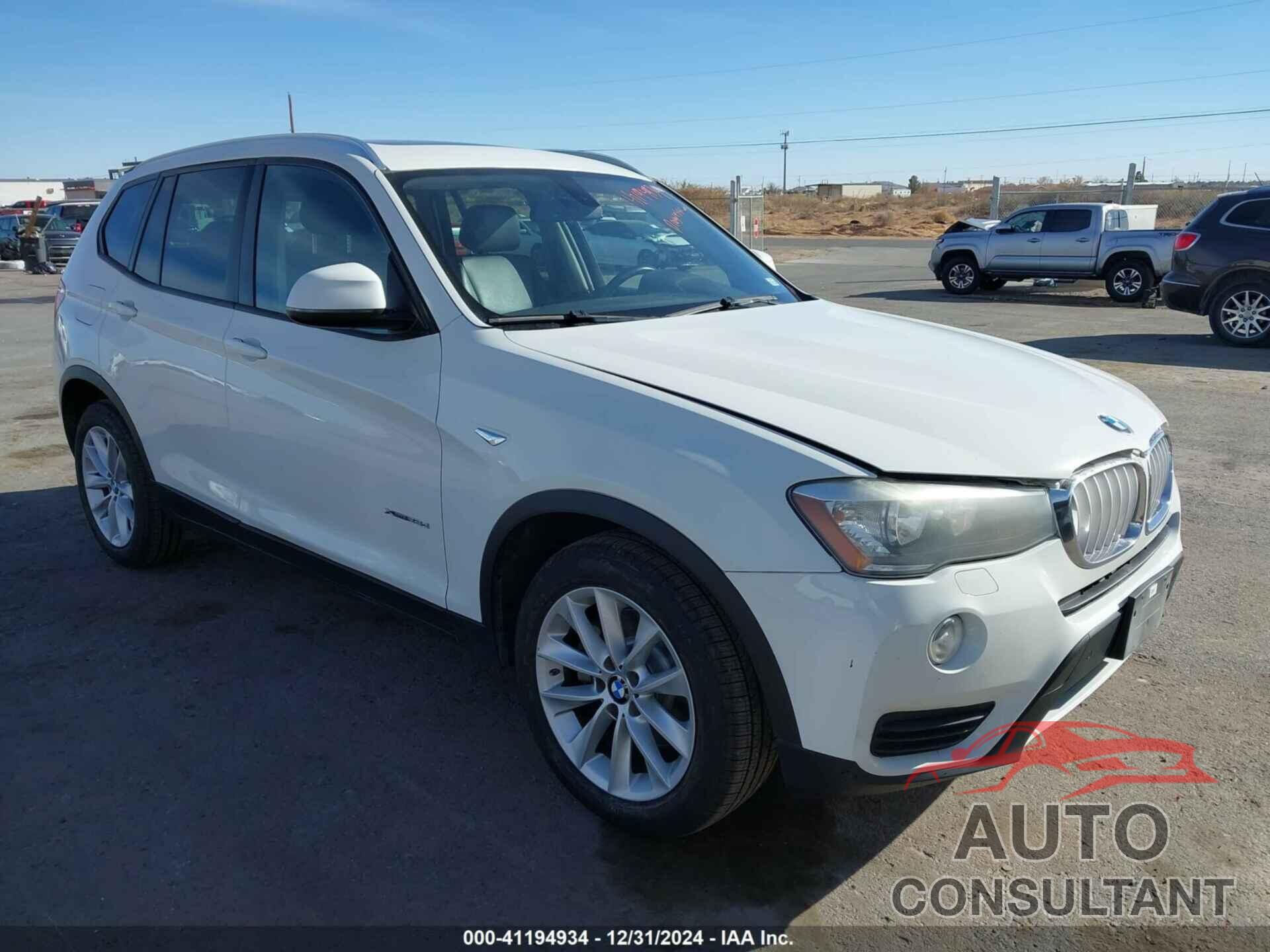 BMW X3 2015 - 5UXWY3C51F0E97999