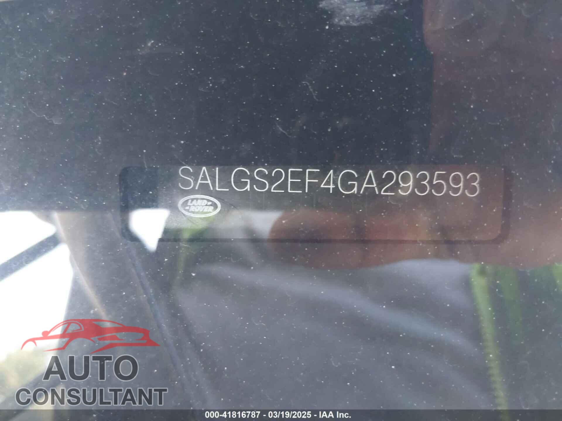 LAND ROVER RANGE ROVER 2016 - SALGS2EF4GA293593