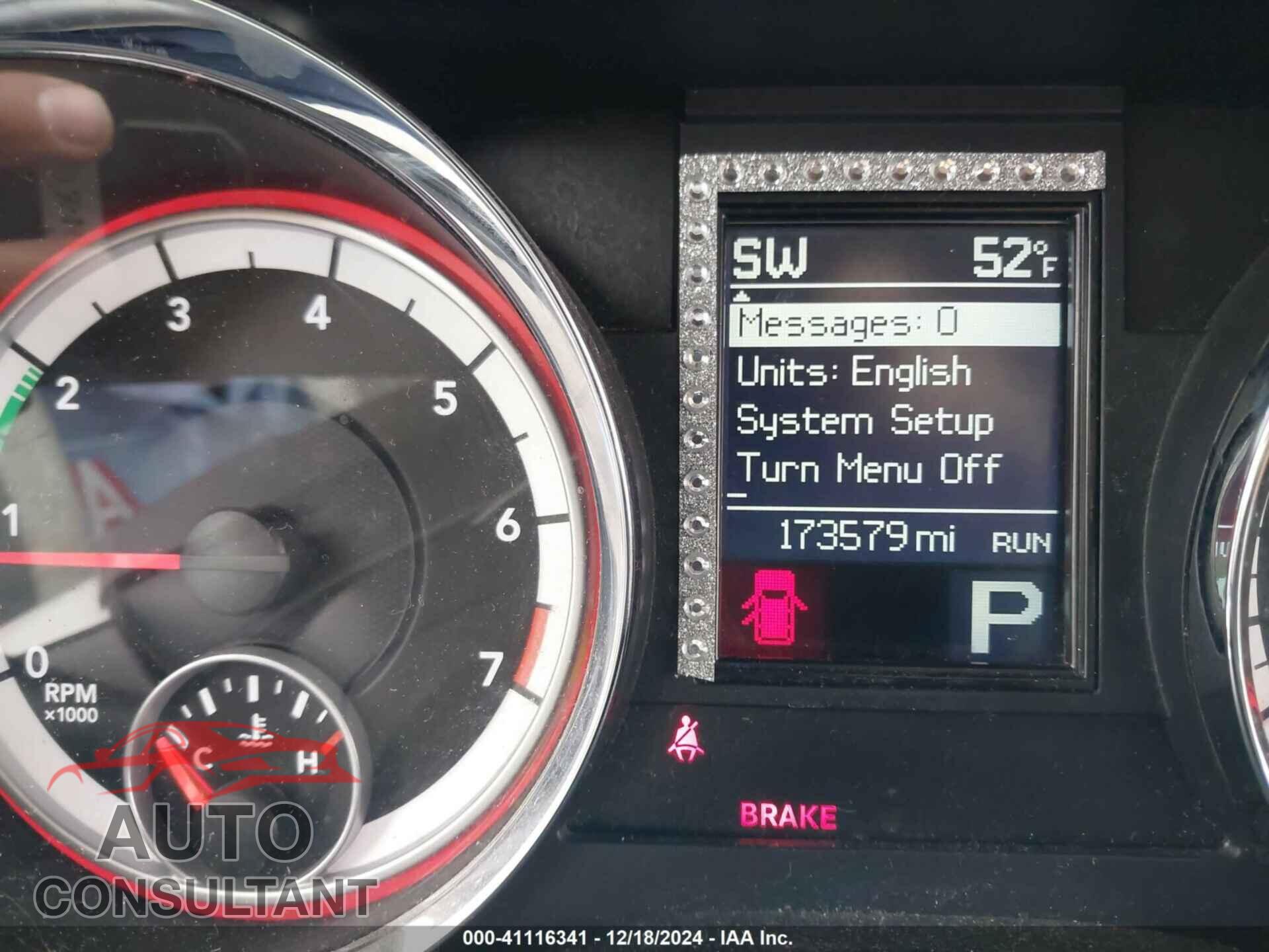 DODGE DURANGO 2012 - 1C4RDJDG9CC153049