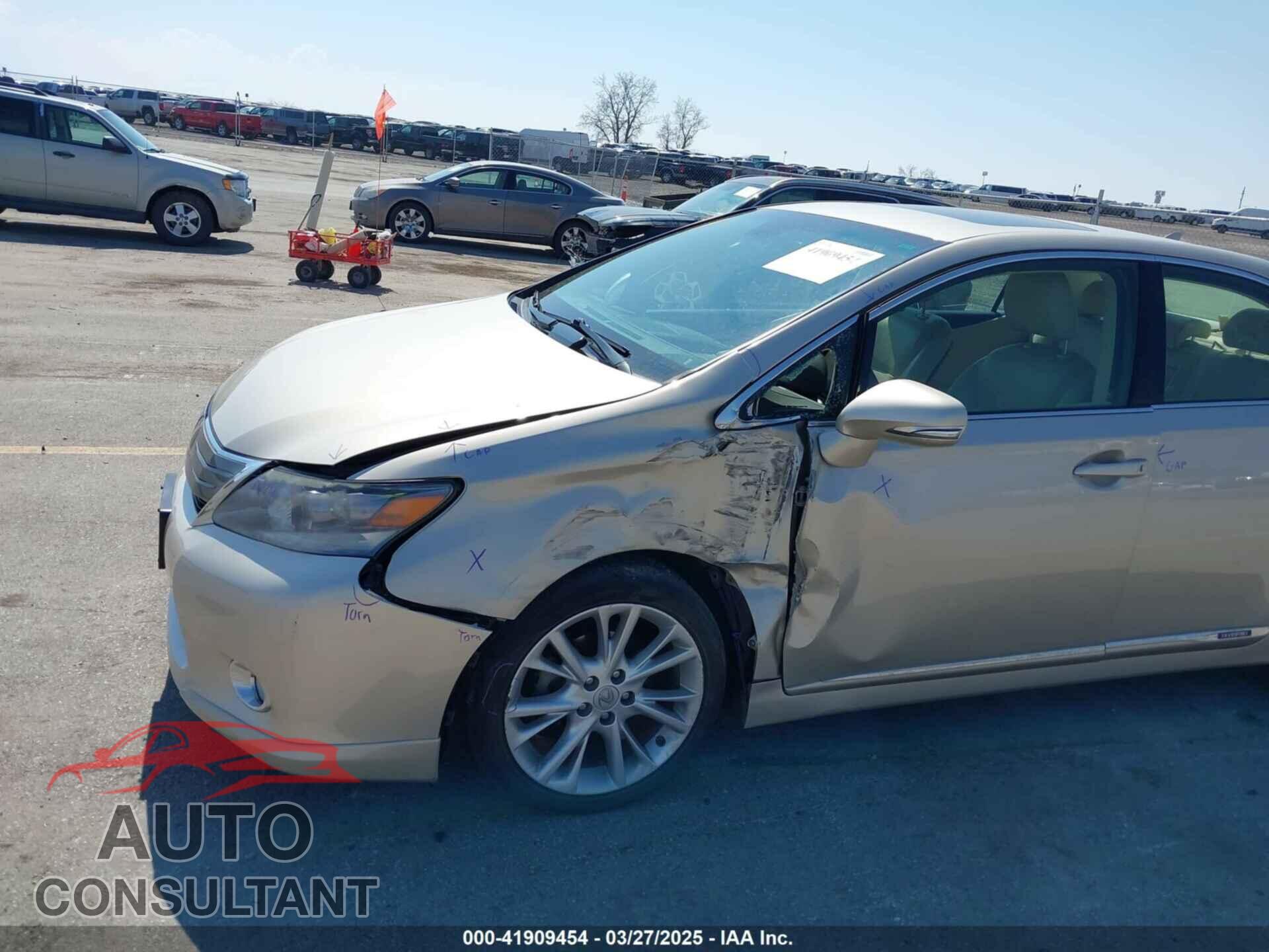 LEXUS HS 250H 2011 - JTHBB1BA6B2047554
