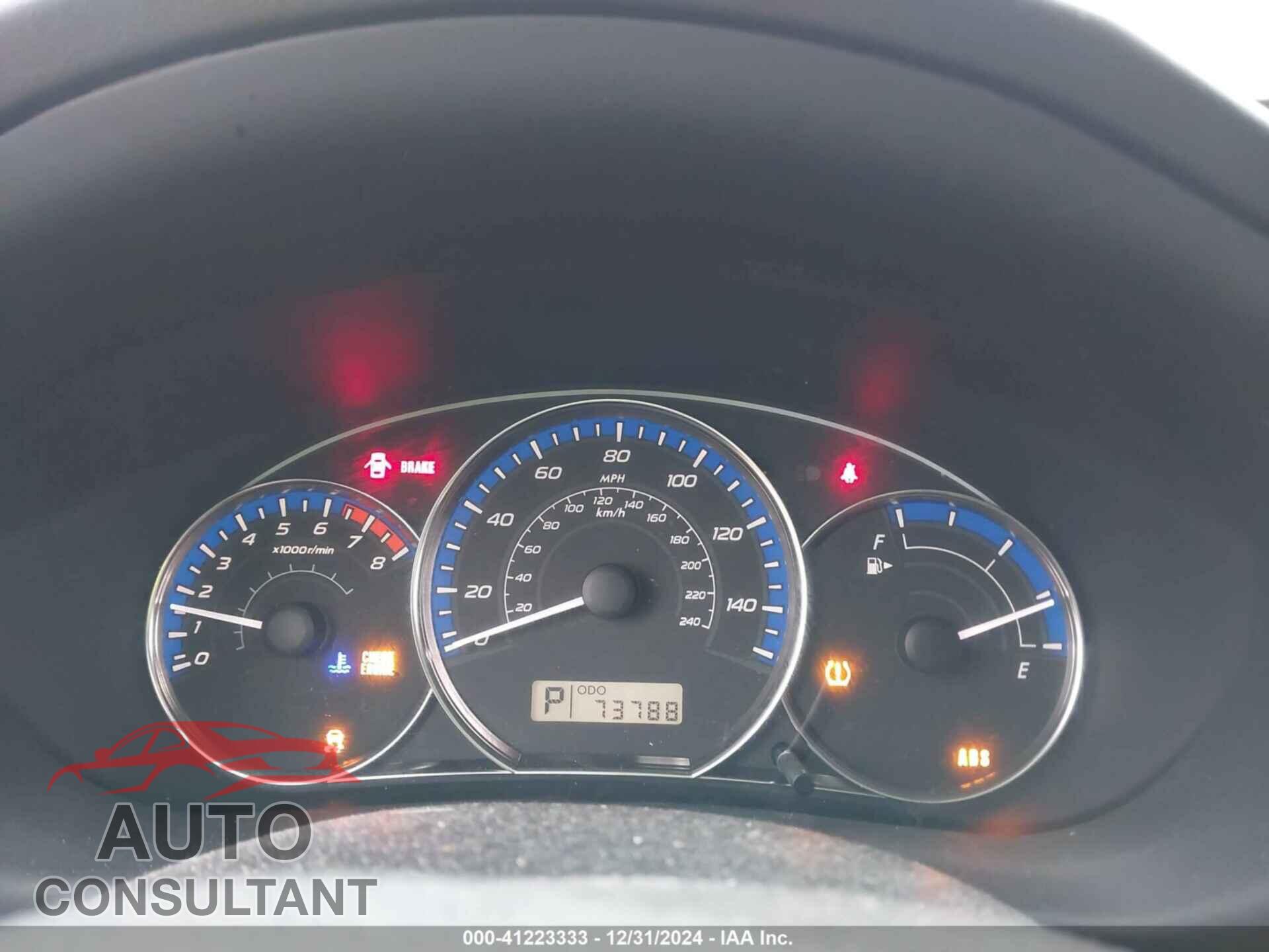 SUBARU FORESTER 2012 - JF2SHABC6CH470524