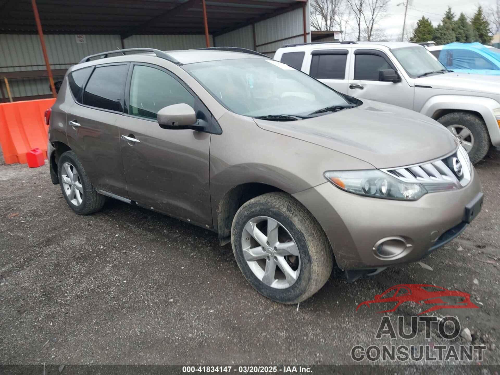 NISSAN MURANO 2009 - JN8AZ18W49W137983