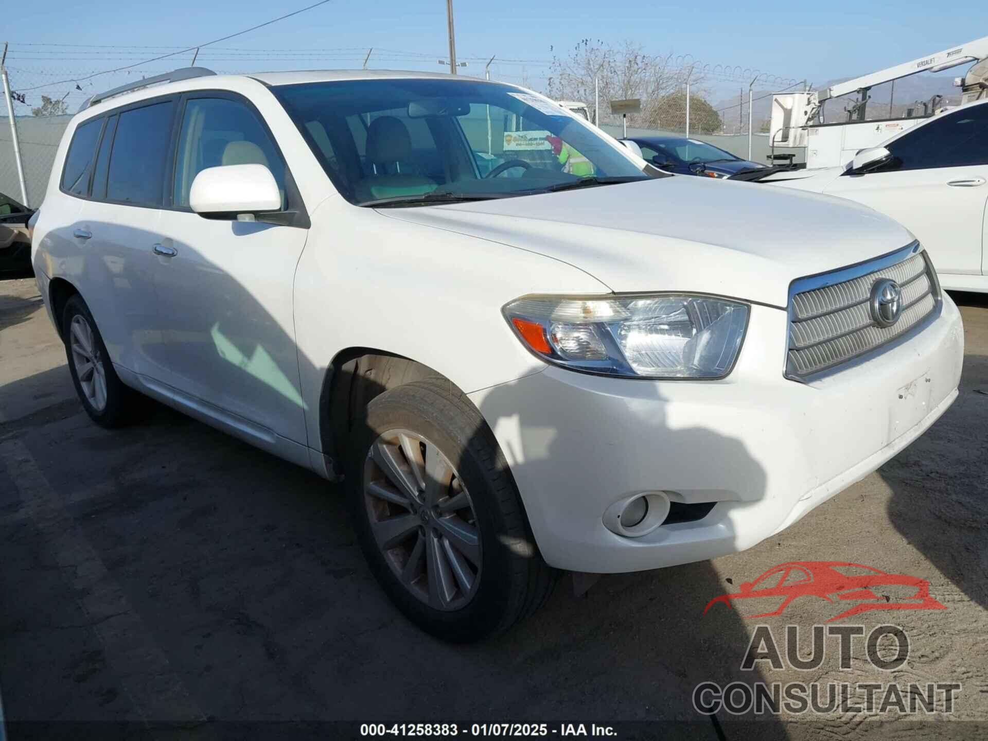 TOYOTA HIGHLANDER HYBRID 2009 - JTEEW44A492030775