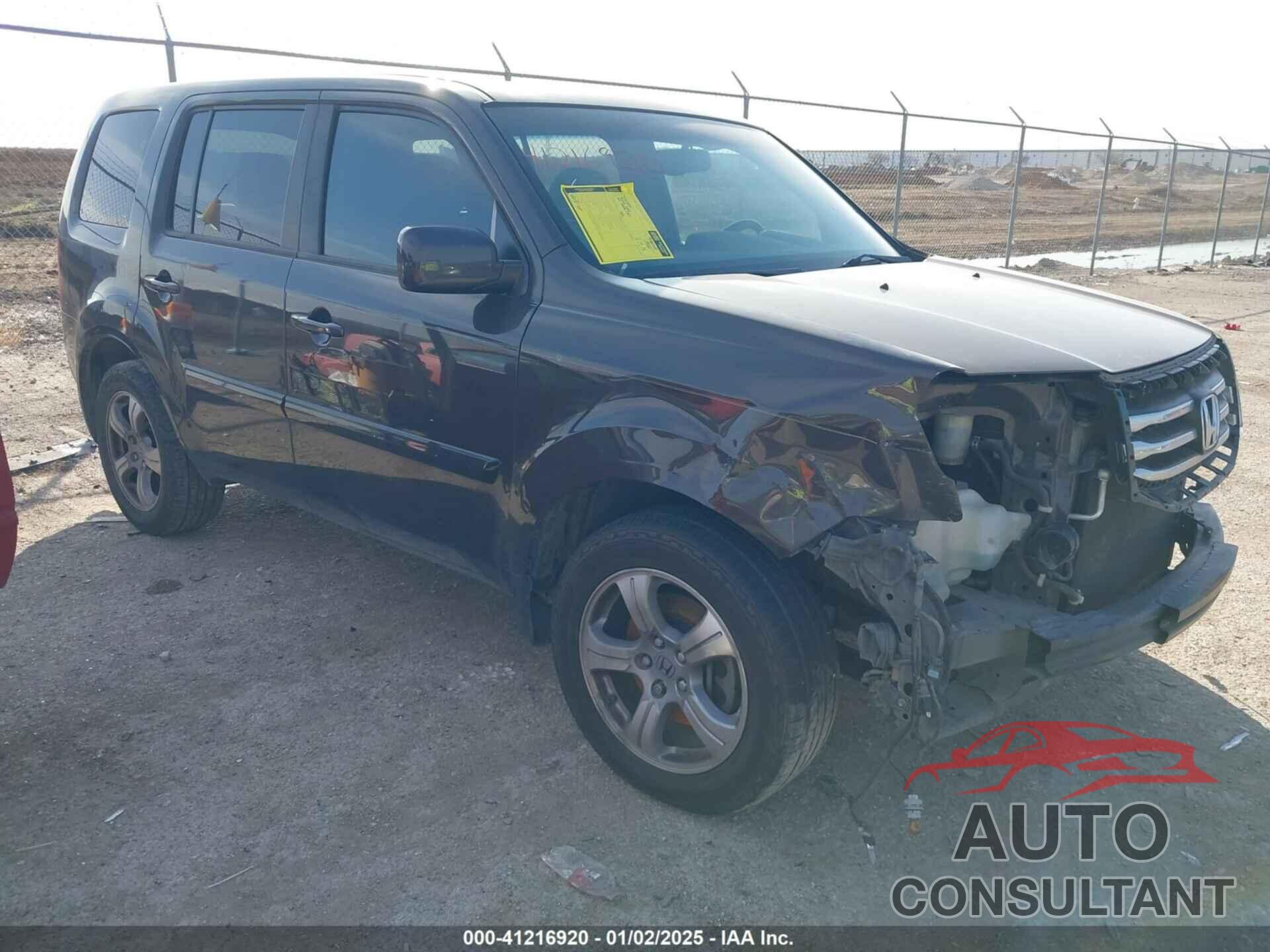 HONDA PILOT 2012 - 5FNYF3H50CB021469