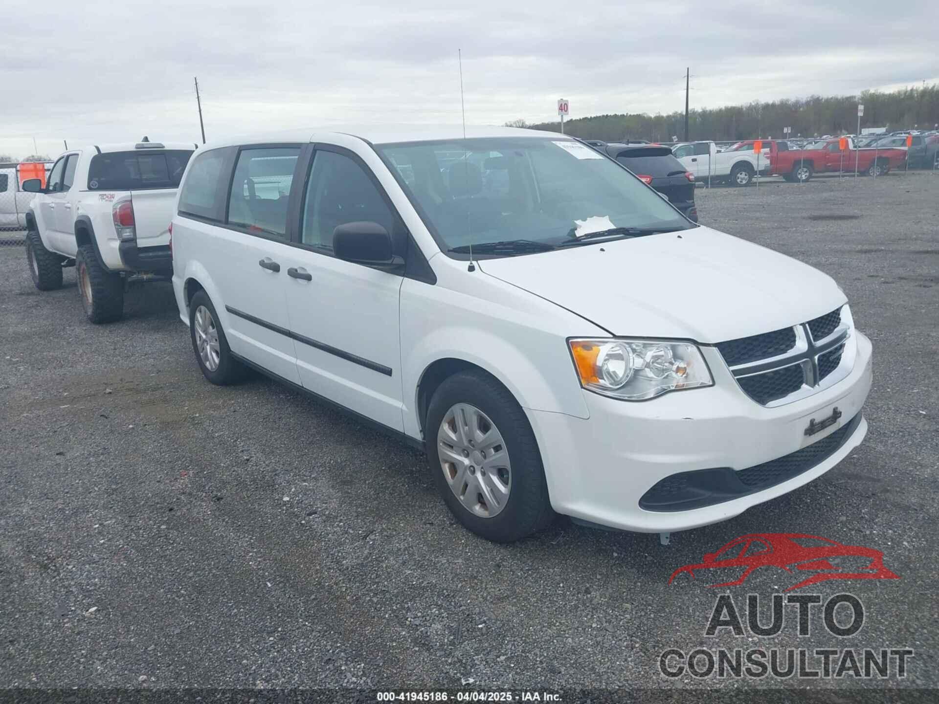 DODGE GRAND CARAVAN 2016 - 2C4RDGBGXGR392208