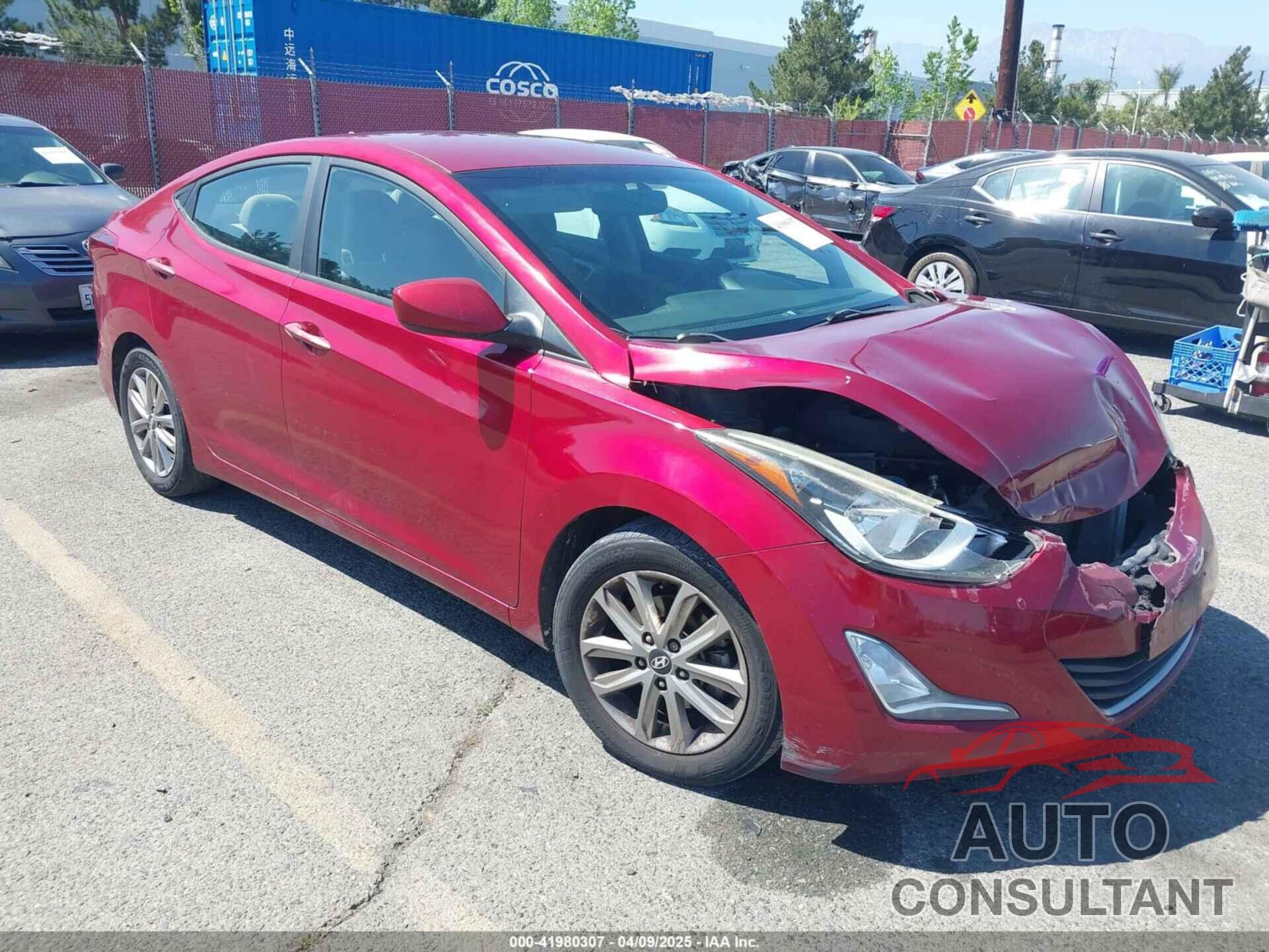 HYUNDAI ELANTRA 2014 - 5NPDH4AEXEH491229