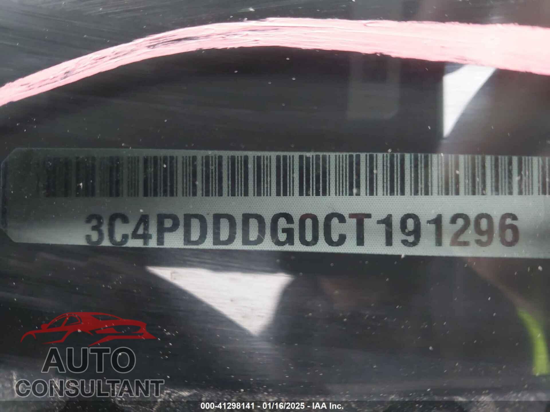 DODGE JOURNEY 2012 - 3C4PDDDG0CT191296