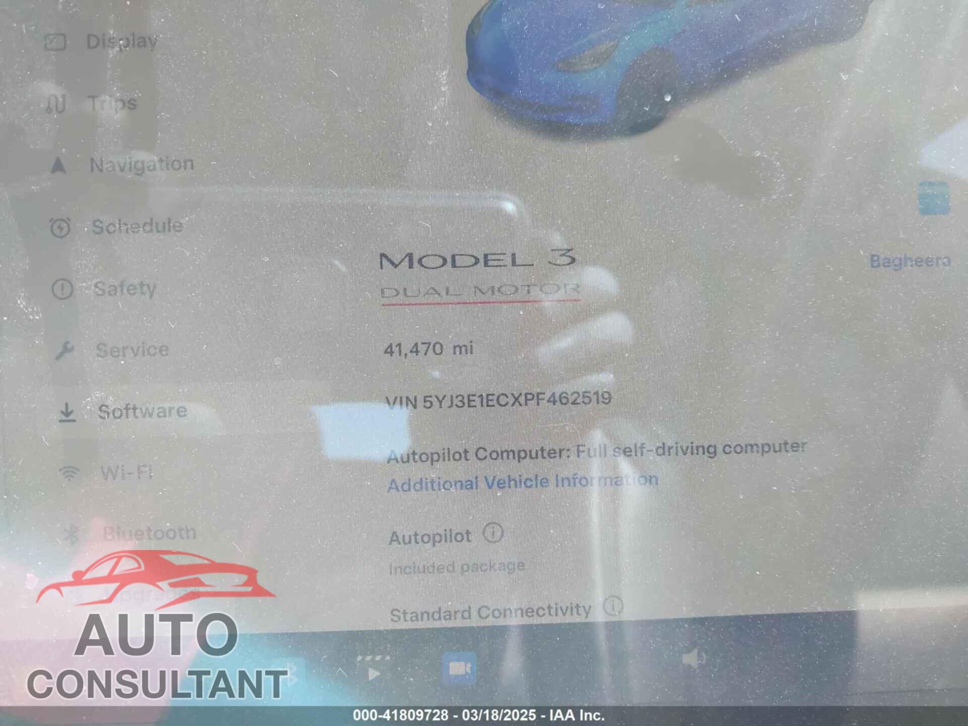 TESLA MODEL 3 2023 - 5YJ3E1ECXPF462519