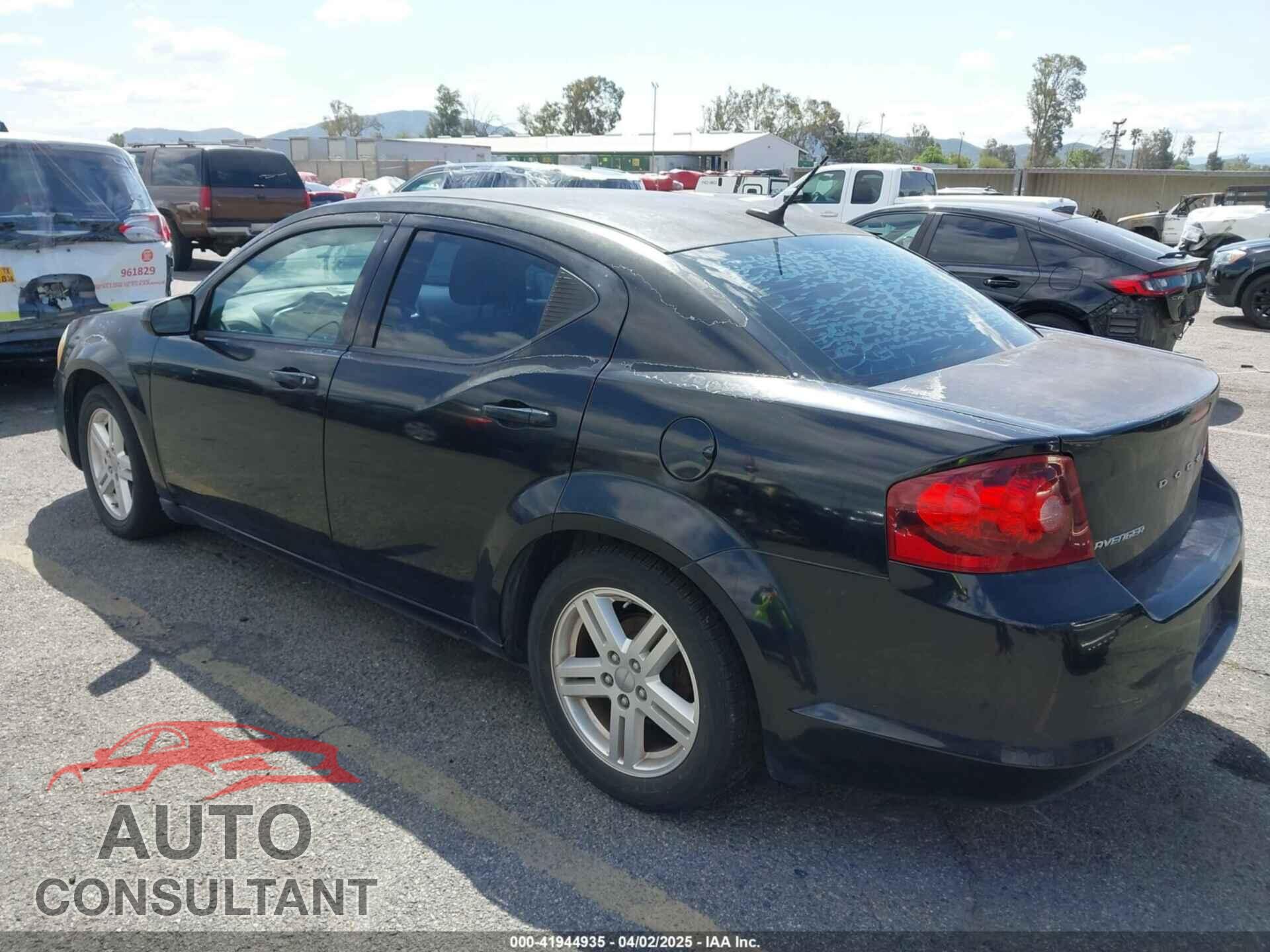 DODGE AVENGER 2012 - 1C3CDZCB9CN177919
