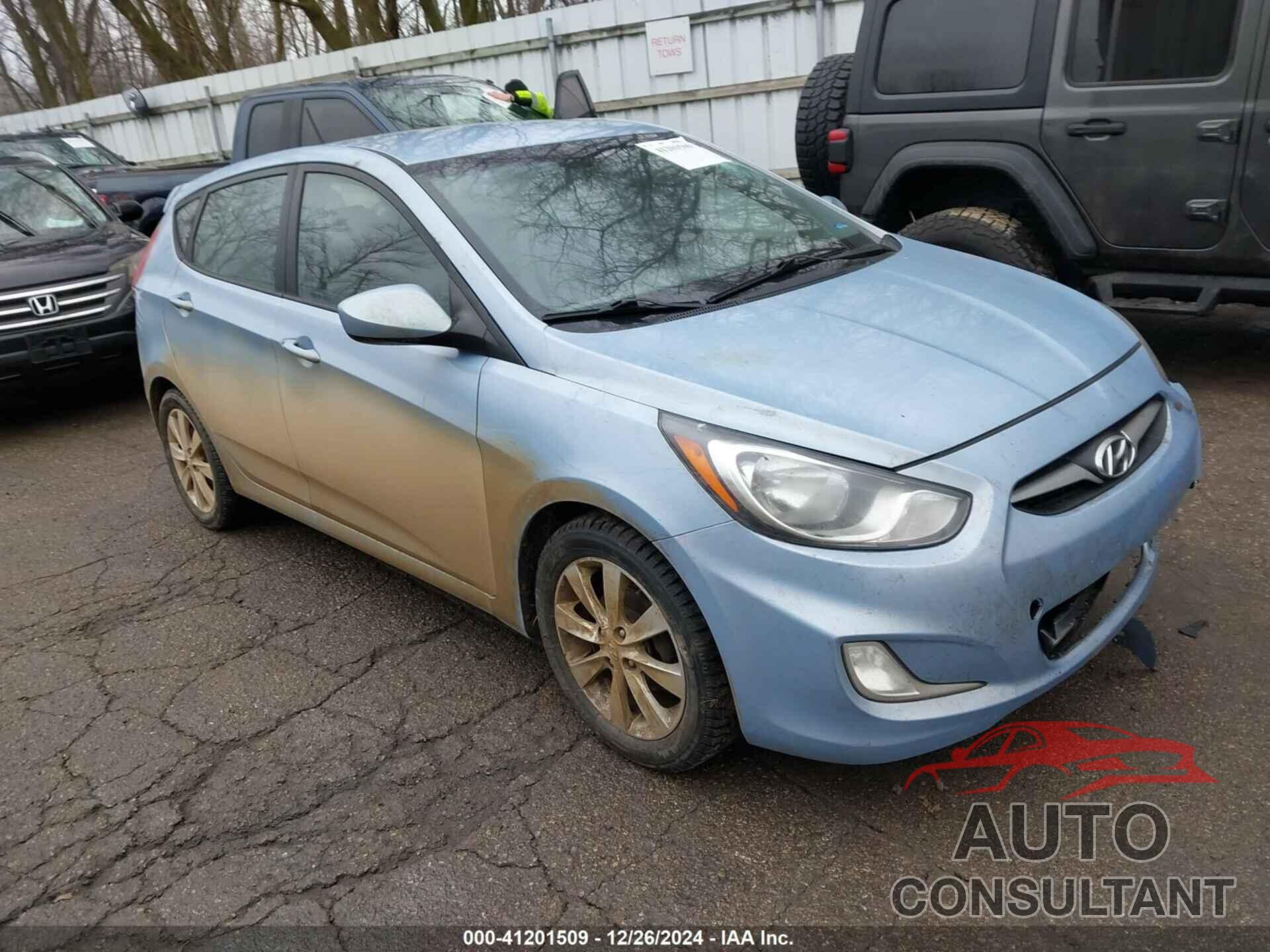 HYUNDAI ACCENT 2012 - KMHCU5AE8CU045561