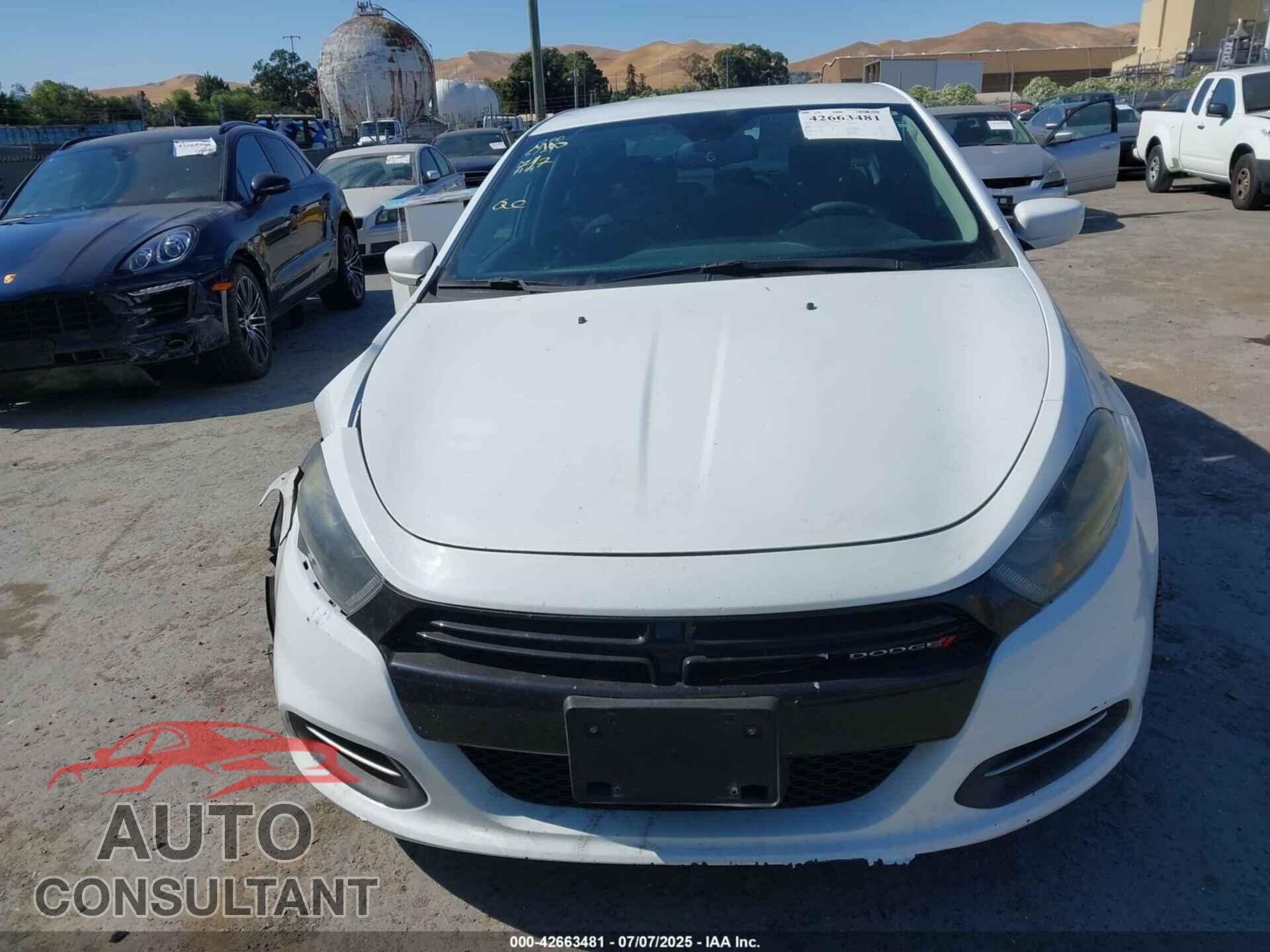 DODGE DART 2016 - 1C3CDFAA7GD533501