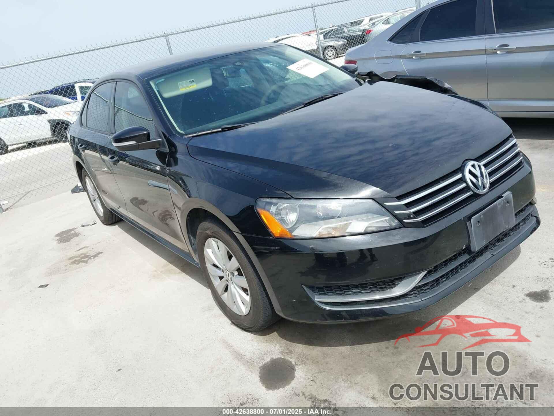 VOLKSWAGEN PASSAT 2013 - 1VWAH7A37DC096077