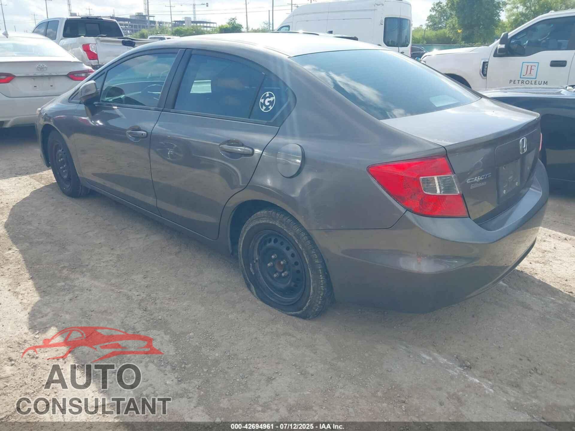 HONDA CIVIC 2012 - 19XFB2F59CE082969