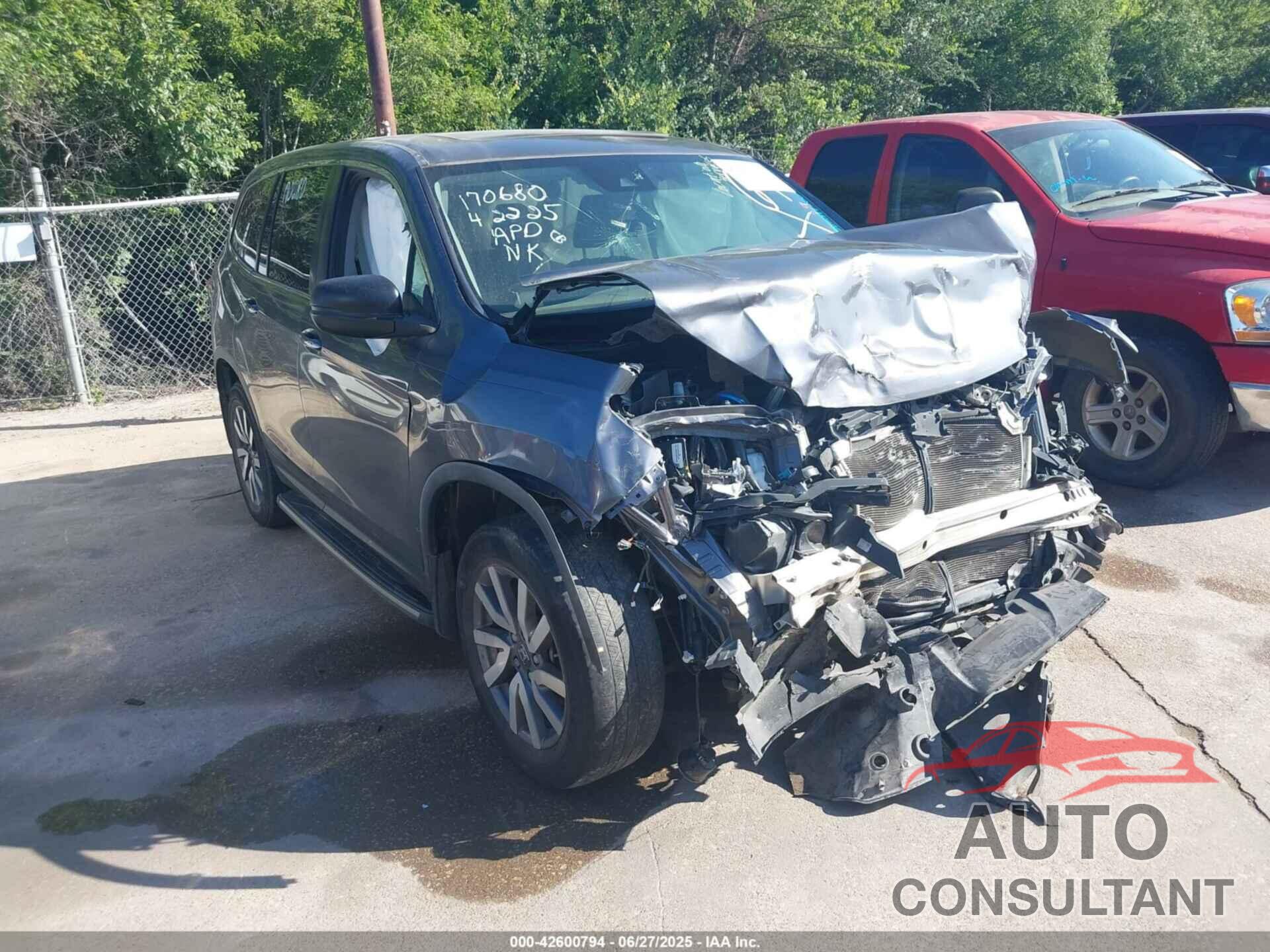 HONDA PILOT 2019 - 5FNYF6H58KB091365