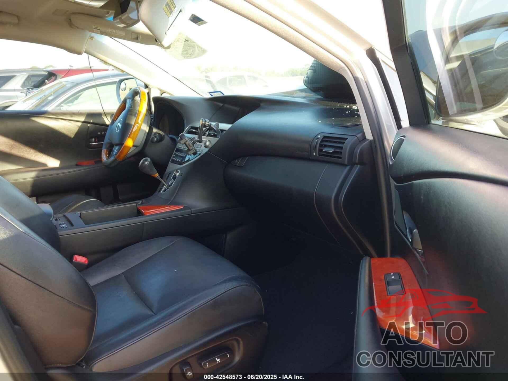 LEXUS RX 350 2010 - 2T2ZK1BA0AC006686