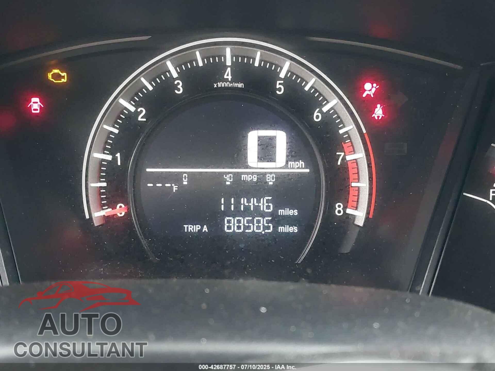 HONDA CIVIC 2017 - 19XFC2E58HE009307