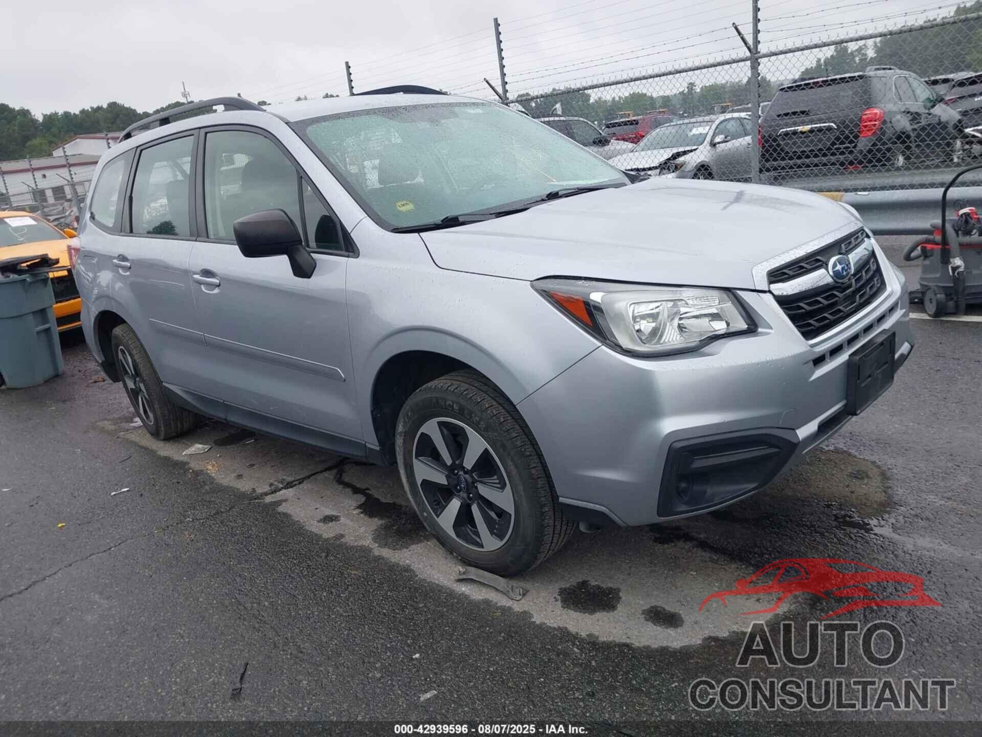 SUBARU FORESTER 2018 - JF2SJABC6JH468452