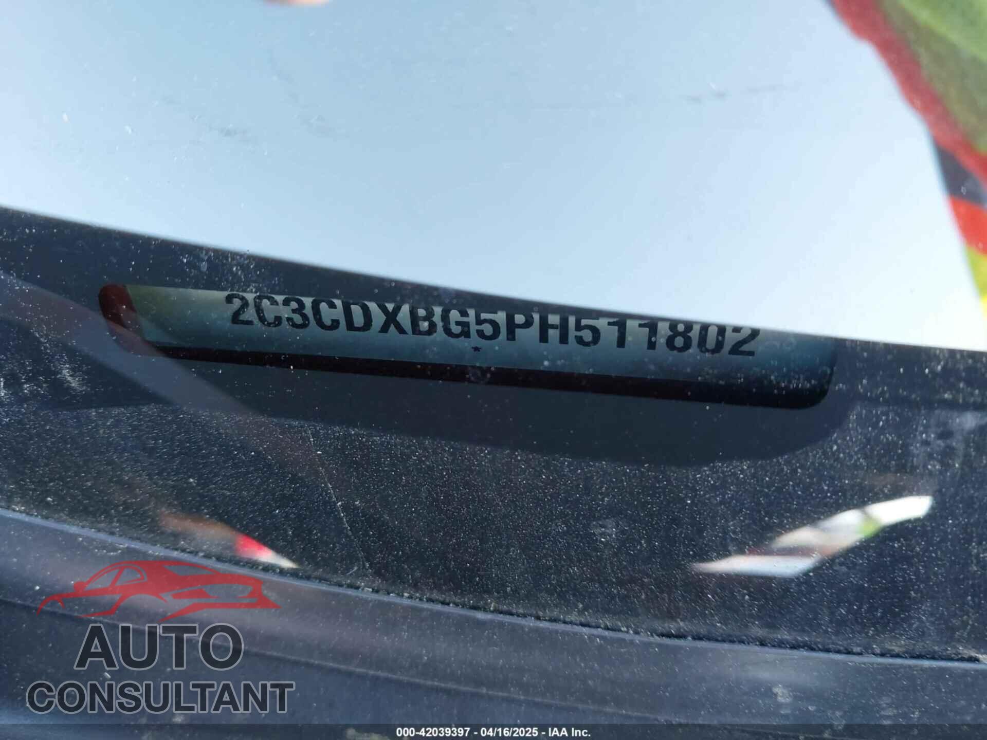 DODGE CHARGER 2023 - 2C3CDXBG5PH511802
