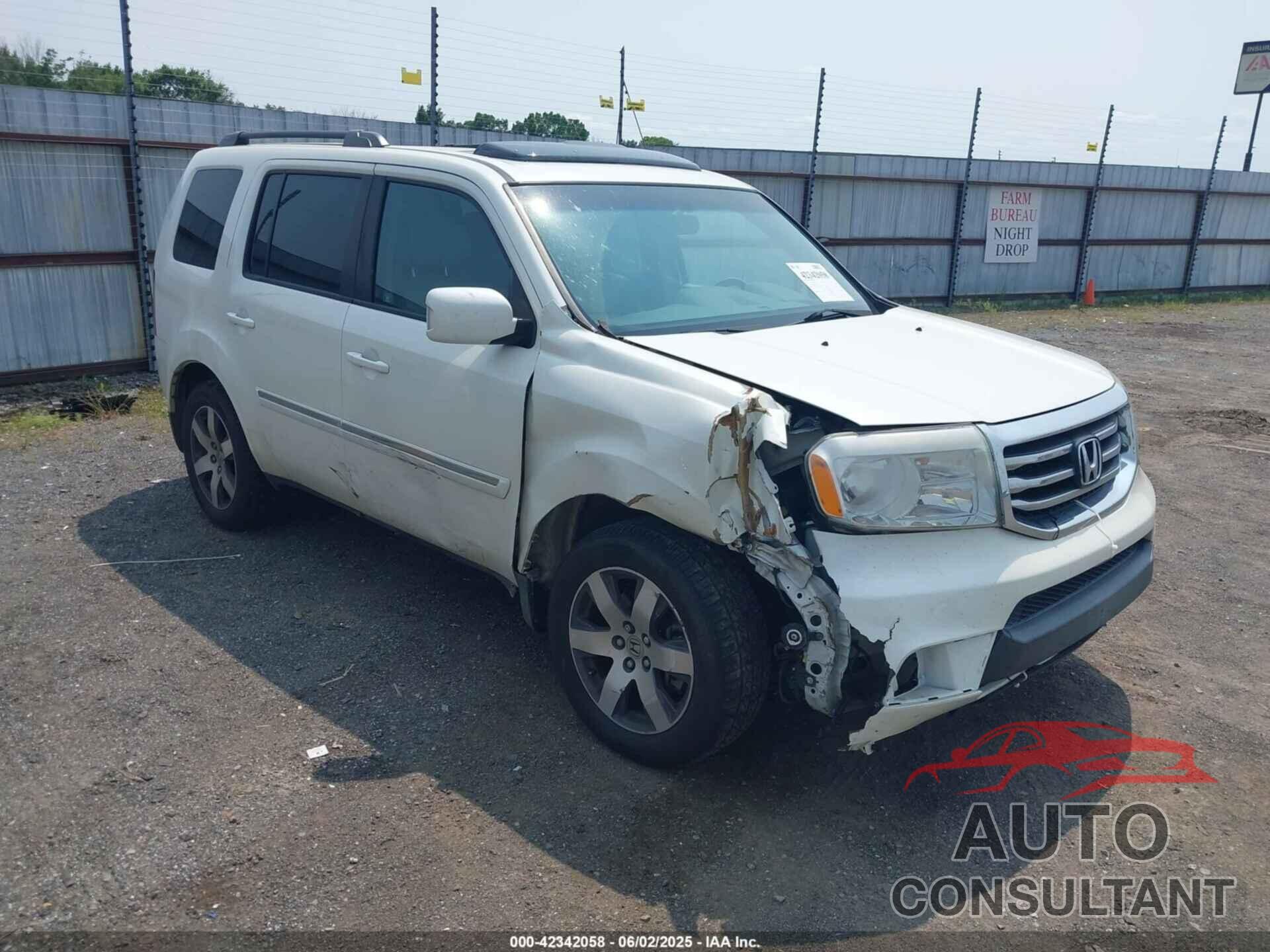 HONDA PILOT 2012 - 5FNYF4H99CB063258