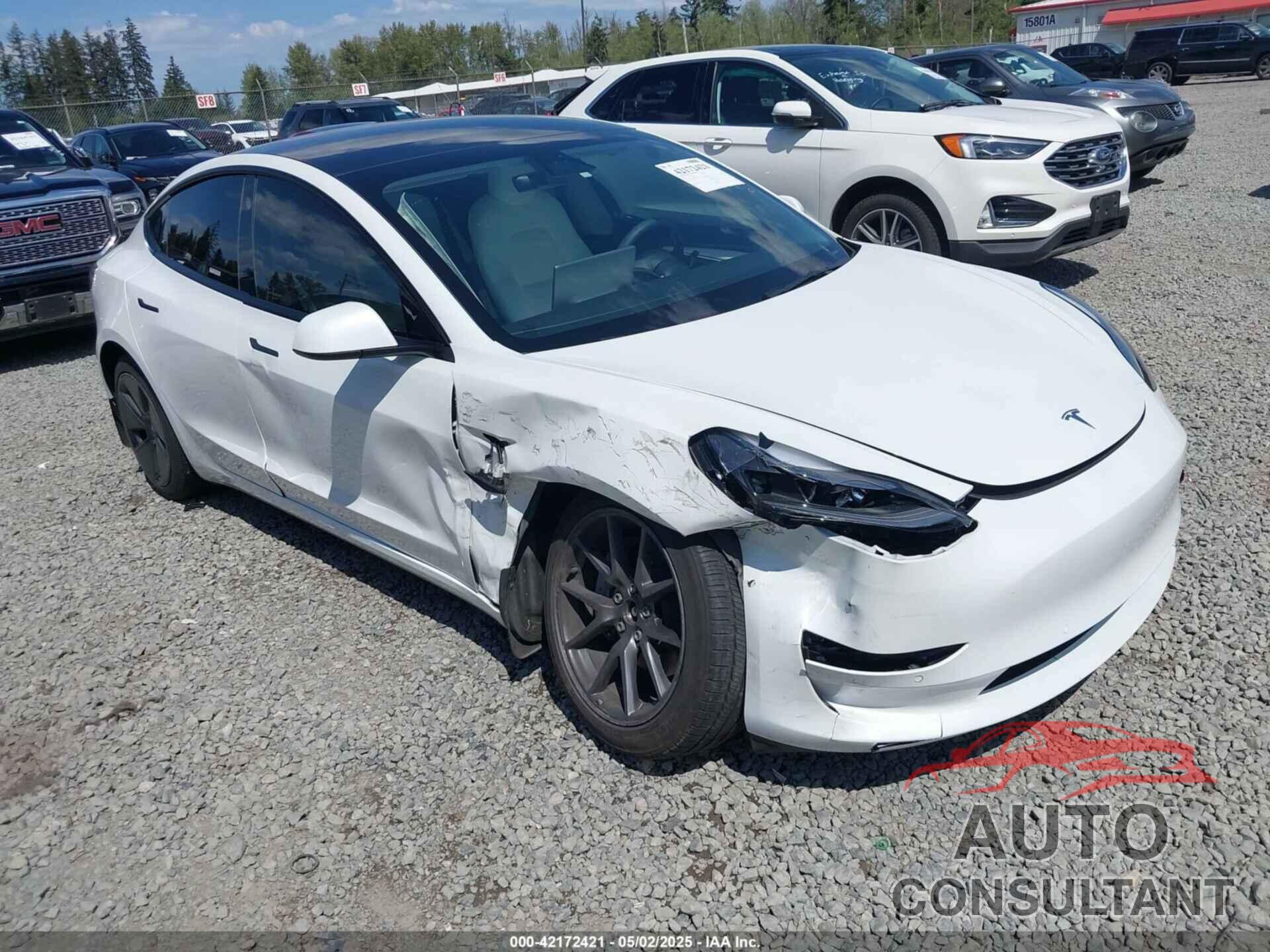 TESLA MODEL 3 2022 - 5YJ3E1EB6NF110719