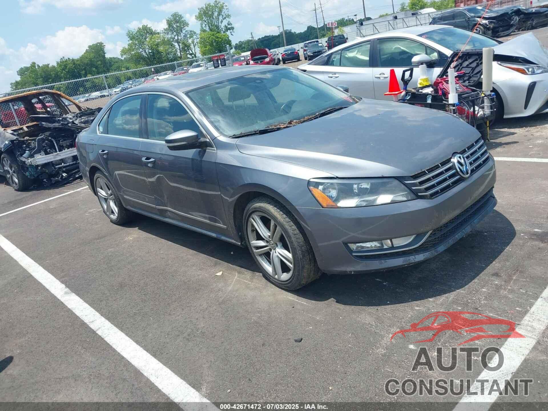 VOLKSWAGEN PASSAT 2014 - 1VWCN7A34EC067929
