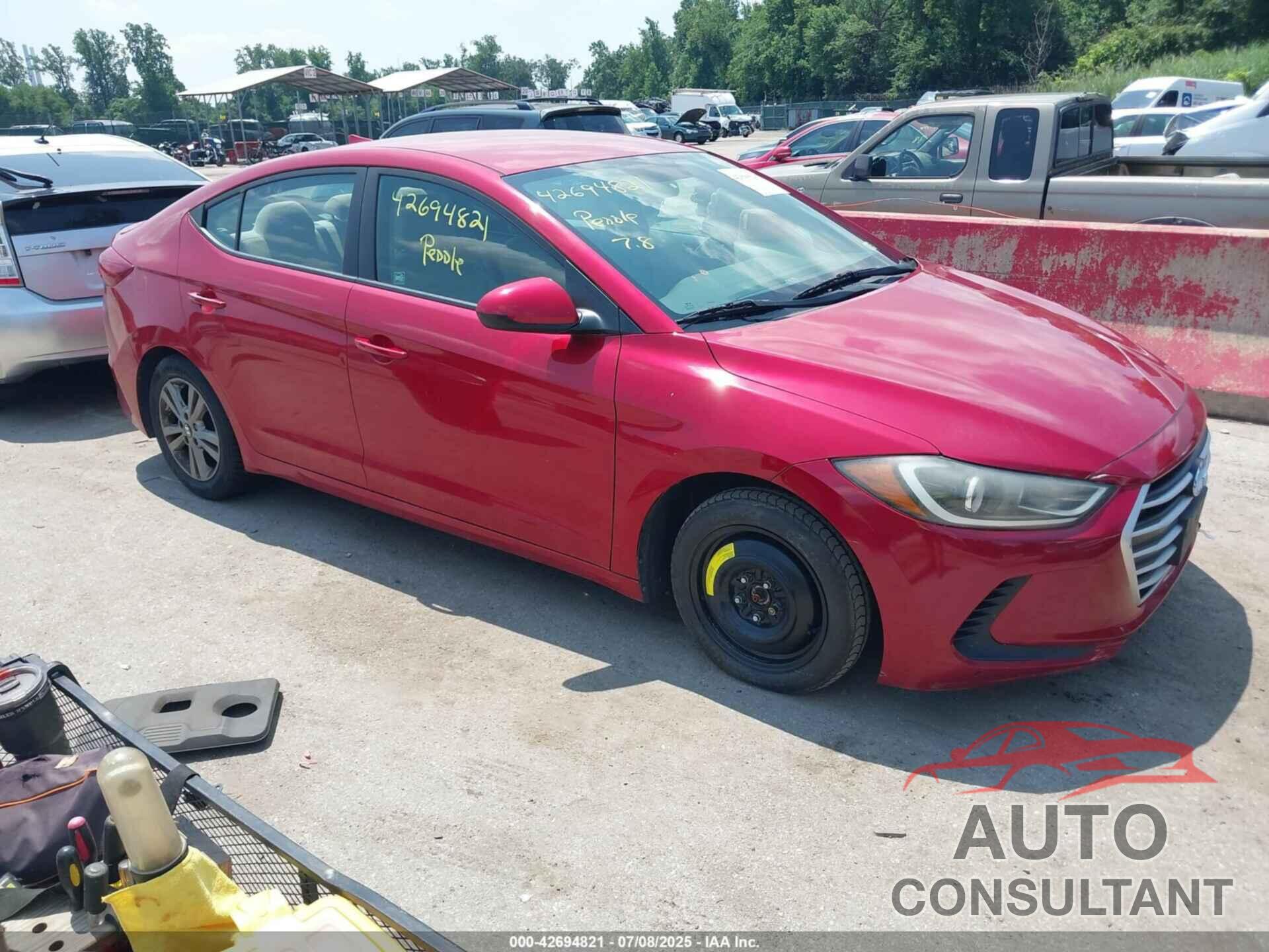 HYUNDAI ELANTRA 2017 - 5NPD84LF0HH160654