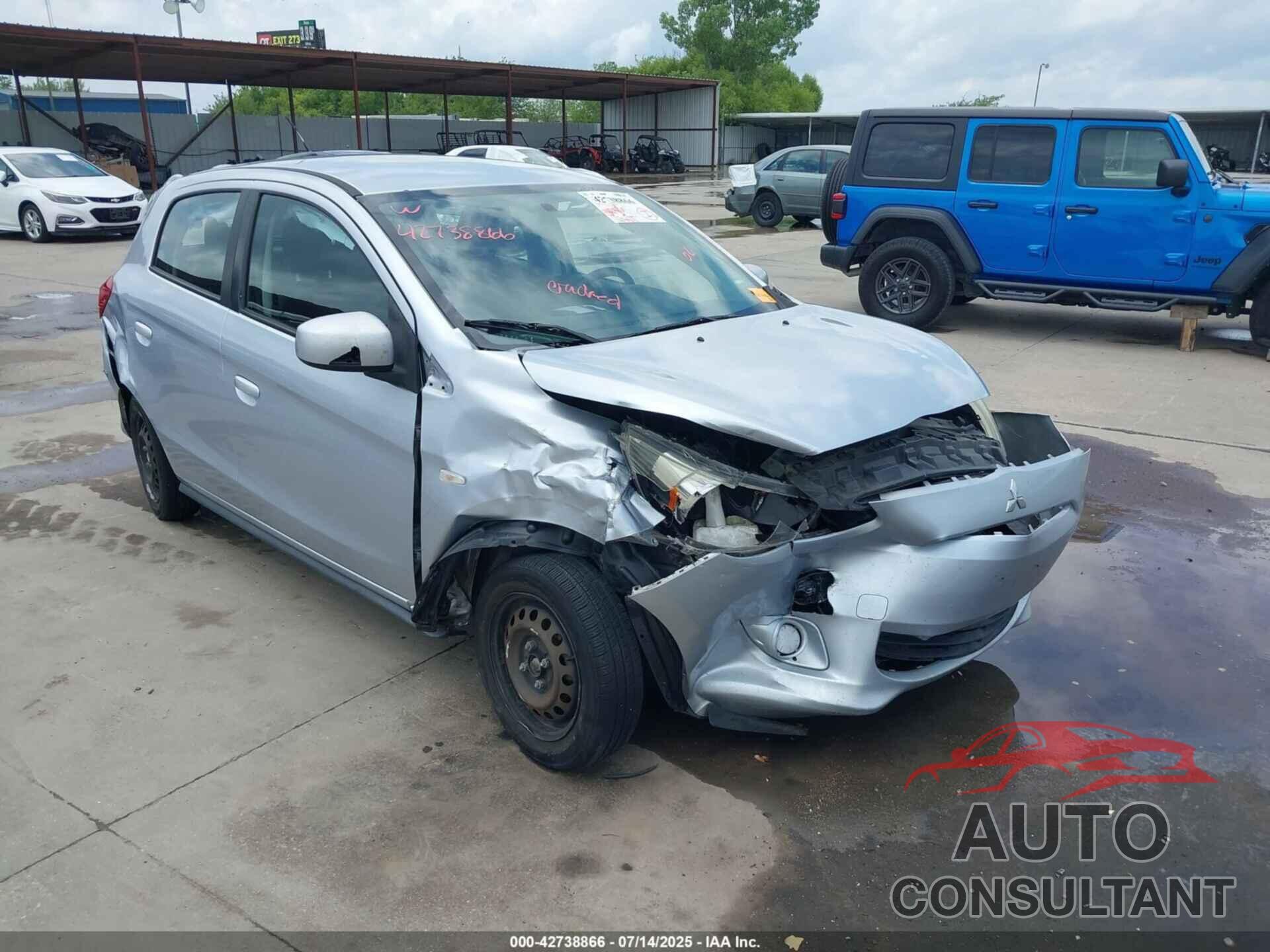 MITSUBISHI MIRAGE 2015 - ML32A3HJXFH046355