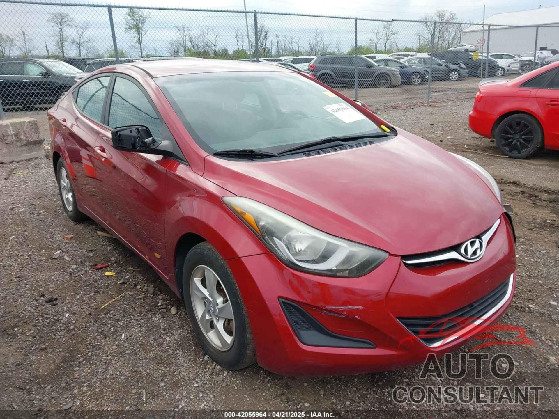 HYUNDAI ELANTRA 2014 - 5NPDH4AE0EH539109