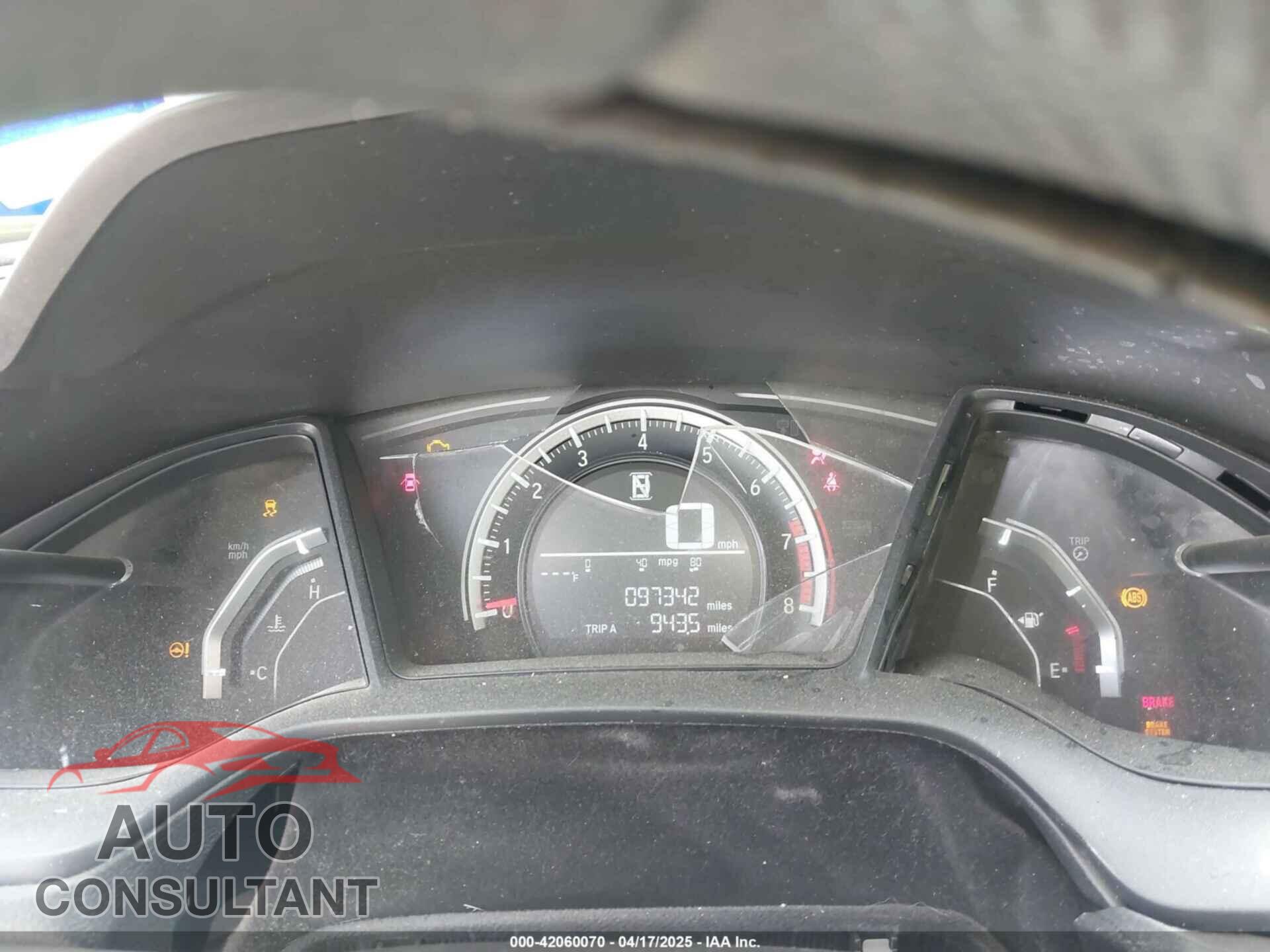 HONDA CIVIC 2017 - 19XFC2F56HE043647