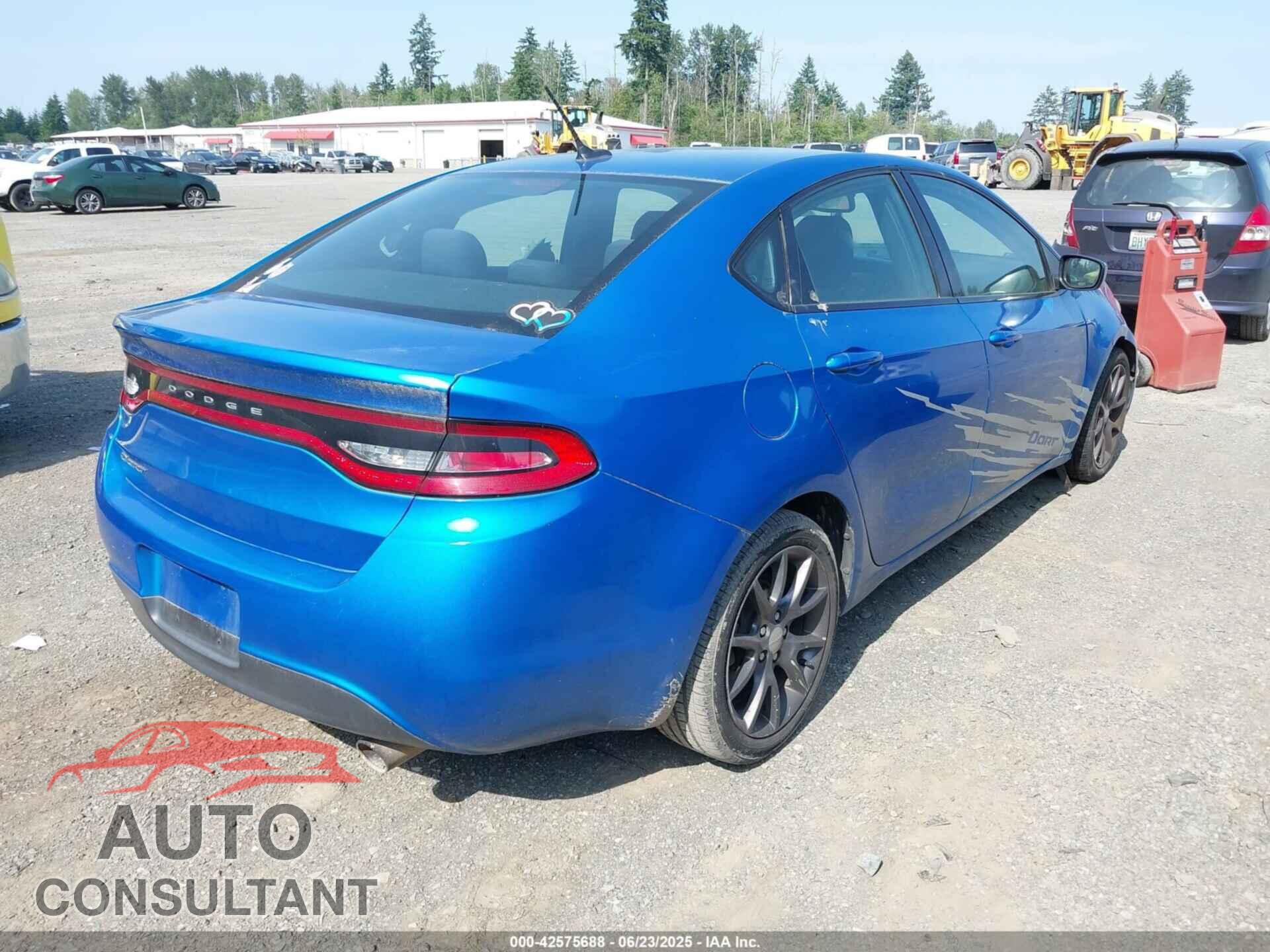 DODGE DART 2016 - 1C3CDFAA5GD606476
