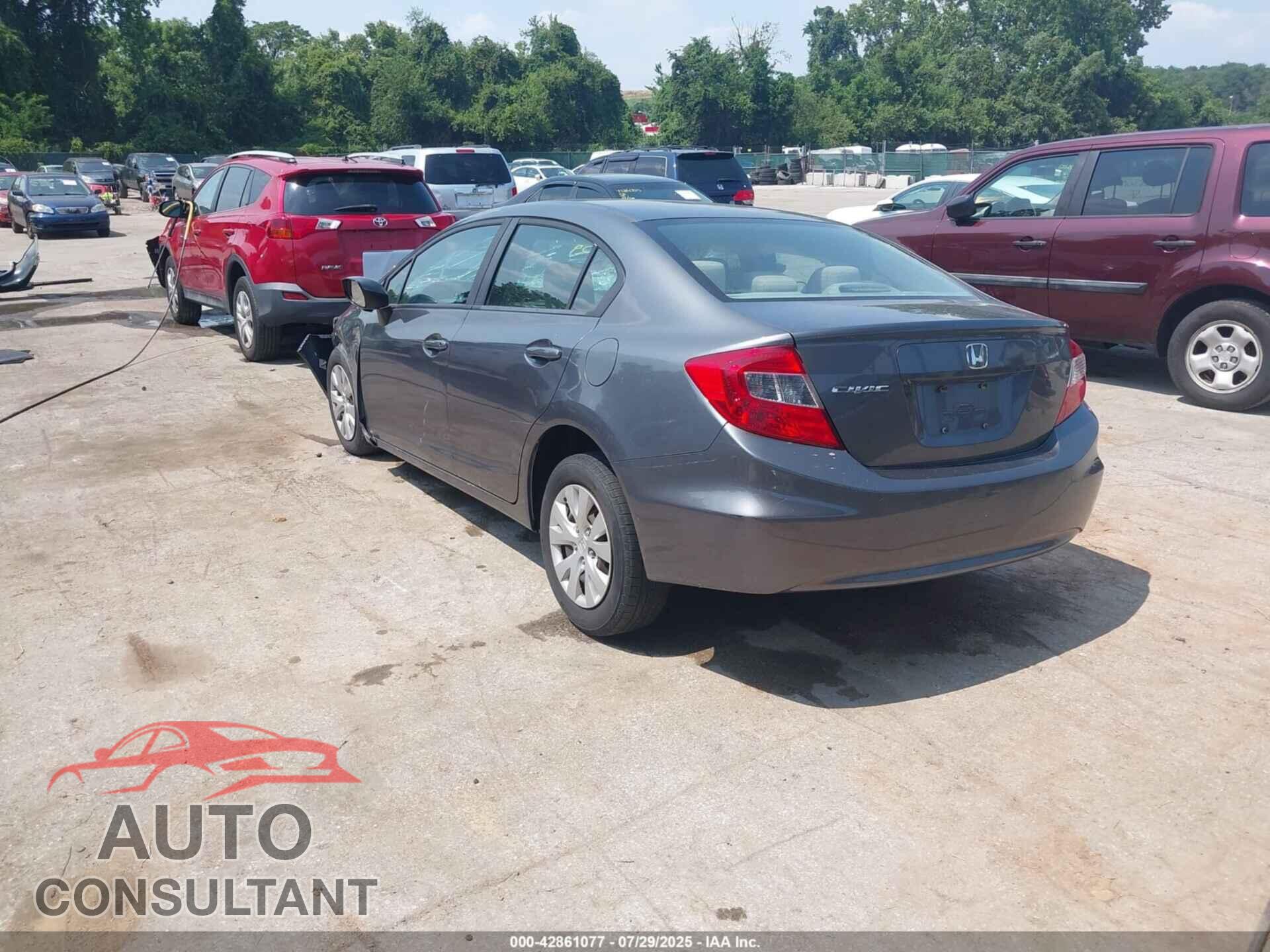 HONDA CIVIC 2012 - 19XFB2F59CE345784