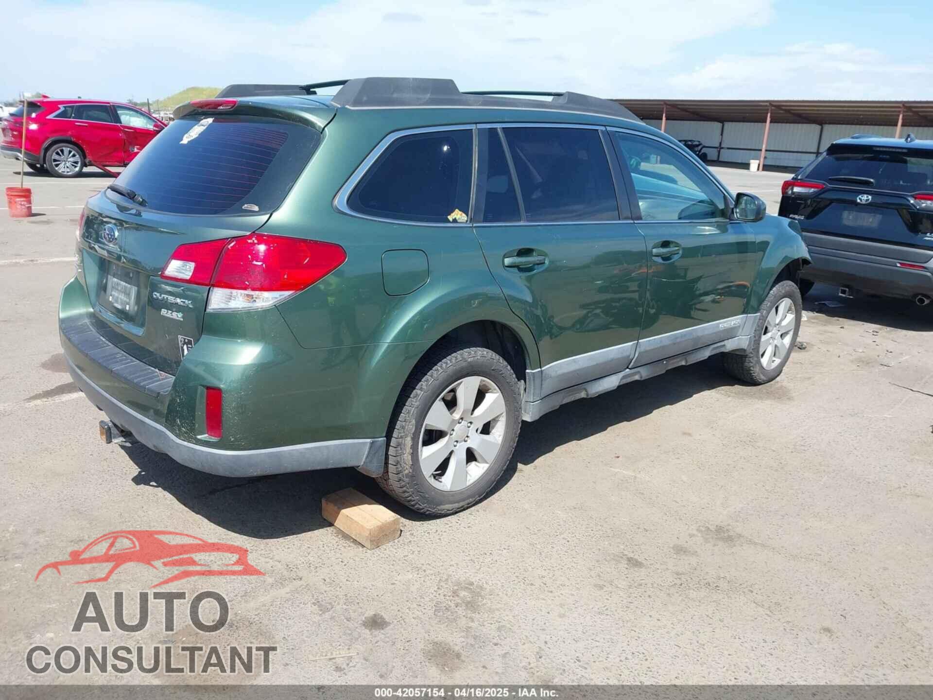 SUBARU OUTBACK 2012 - 4S4BRBAC0C3205366