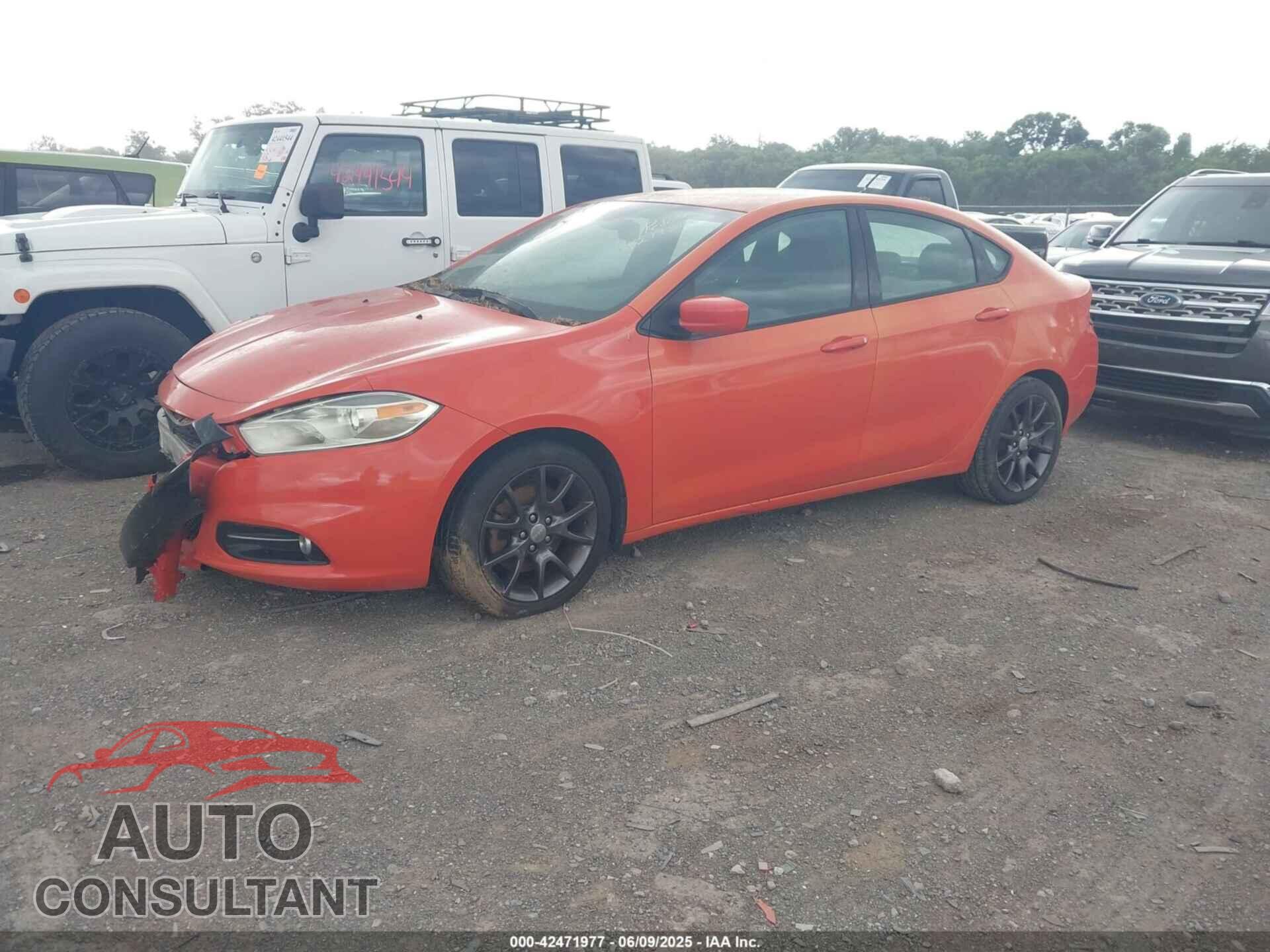 DODGE DART 2015 - 1C3CDFBB5FD374564