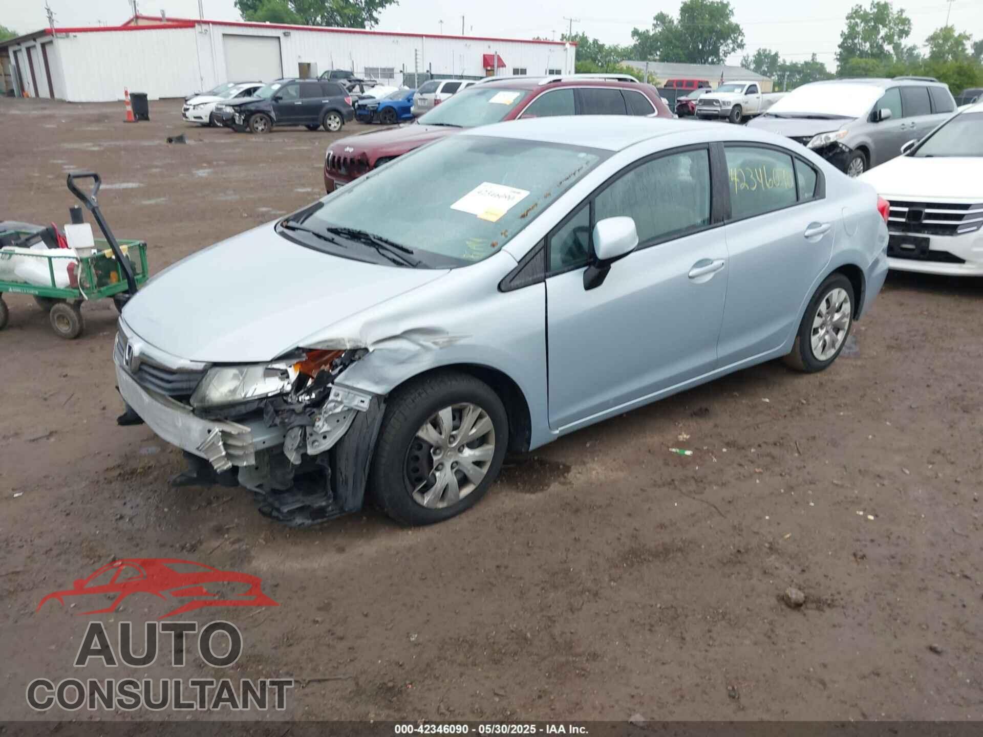 HONDA CIVIC 2012 - 19XFB2F54CE018953