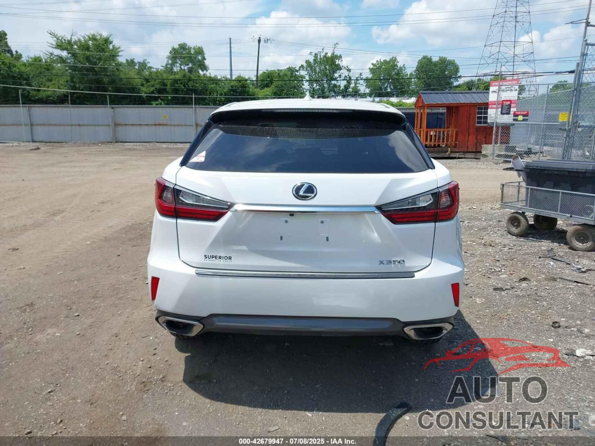 LEXUS RX 350 2017 - 2T2ZZMCA8HC069122