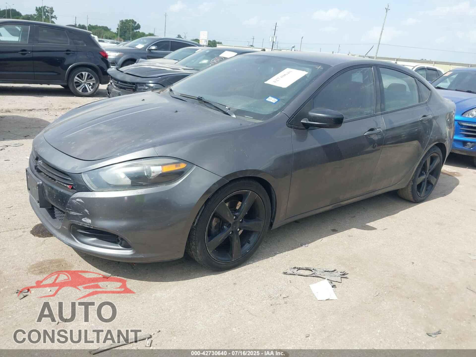 DODGE DART 2015 - 1C3CDFBB3FD266878