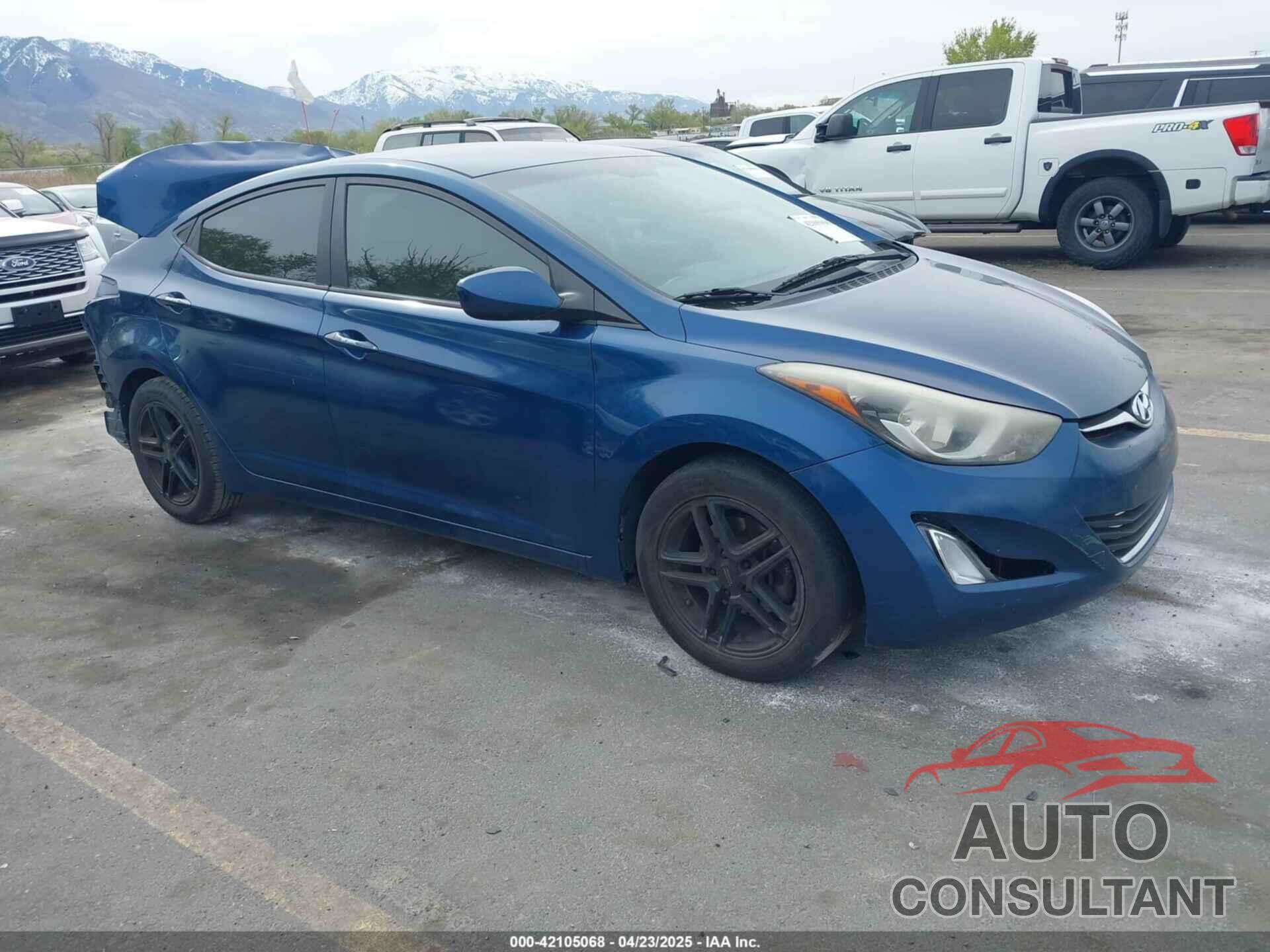 HYUNDAI ELANTRA 2014 - KMHDH4AEXEU152424