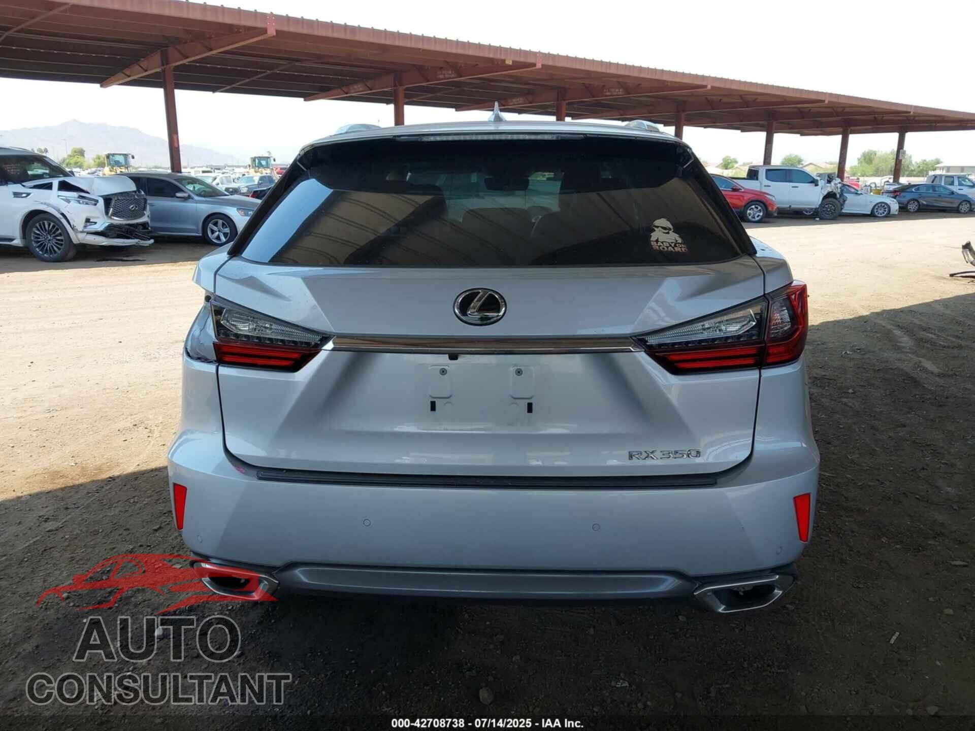 LEXUS RX 350 2017 - 2T2ZZMCA6HC071502
