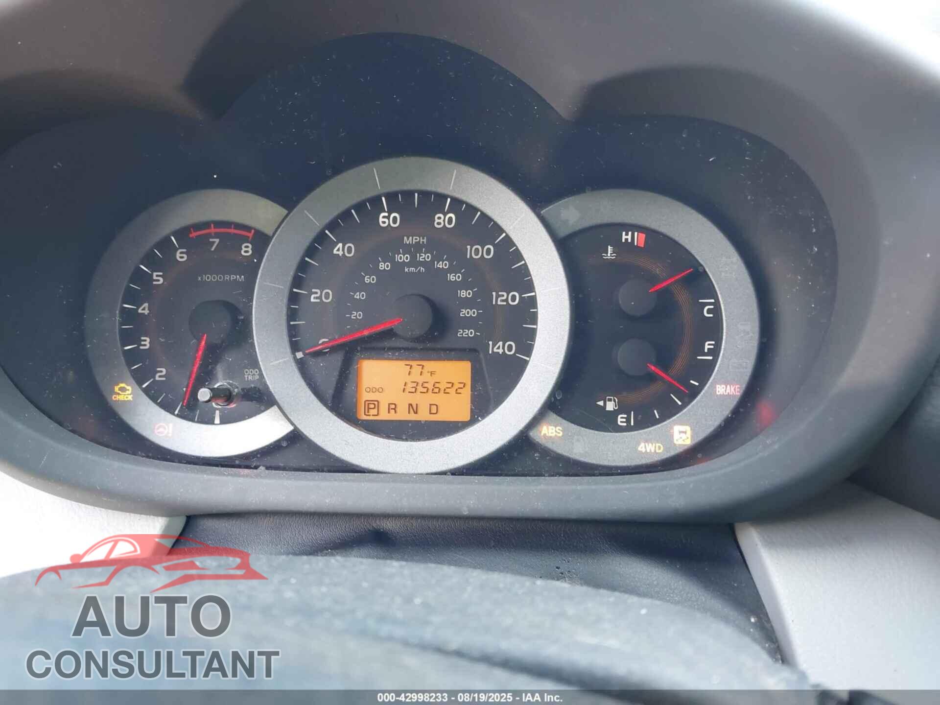 TOYOTA RAV4 2012 - 2T3BF4DV2CW220132