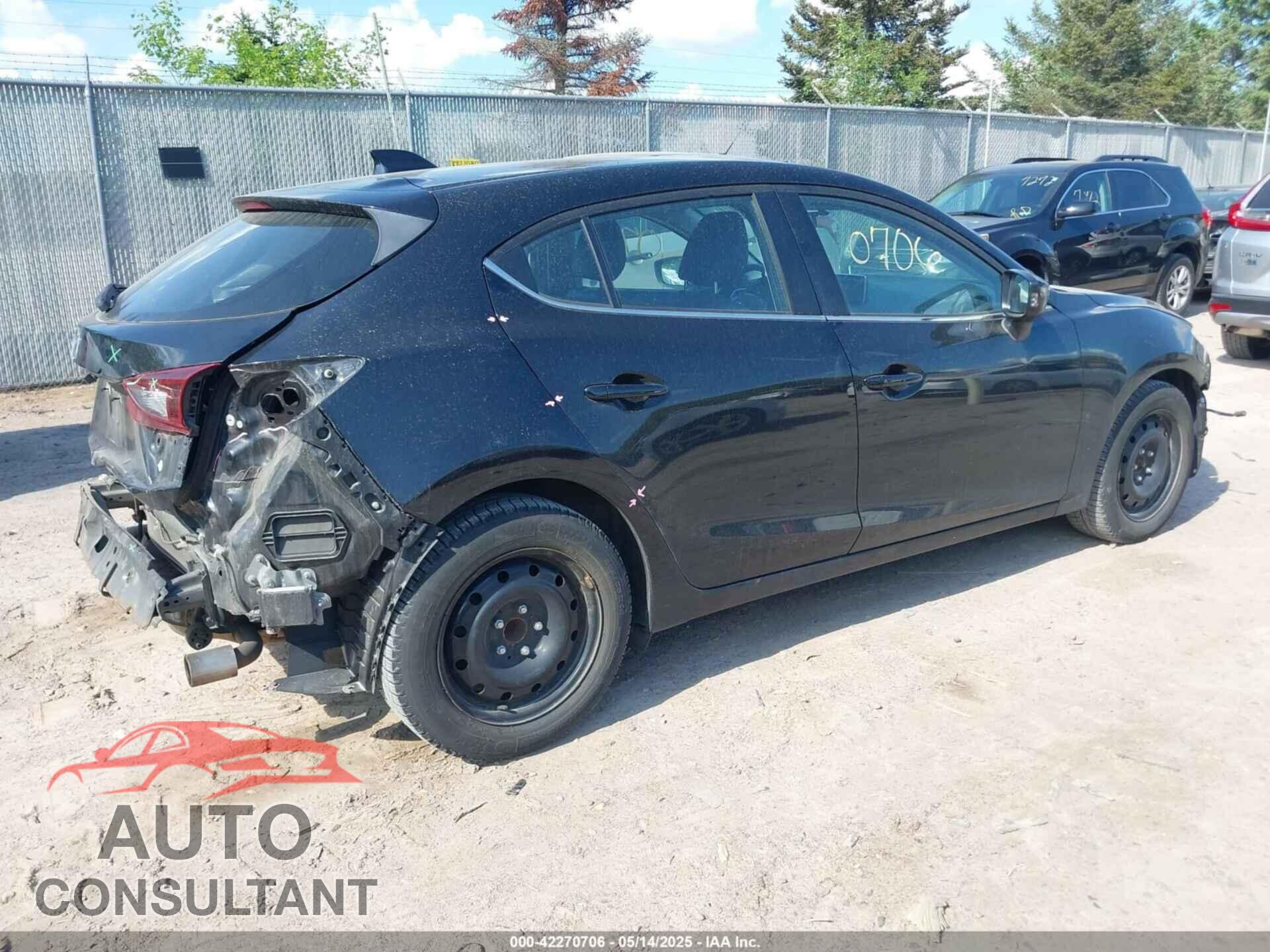 MAZDA MAZDA3 2015 - JM1BM1M75F1240562