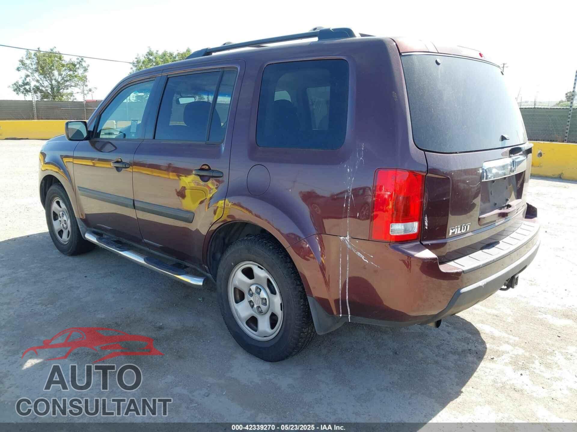 HONDA PILOT 2010 - 5FNYF3H29AB004088