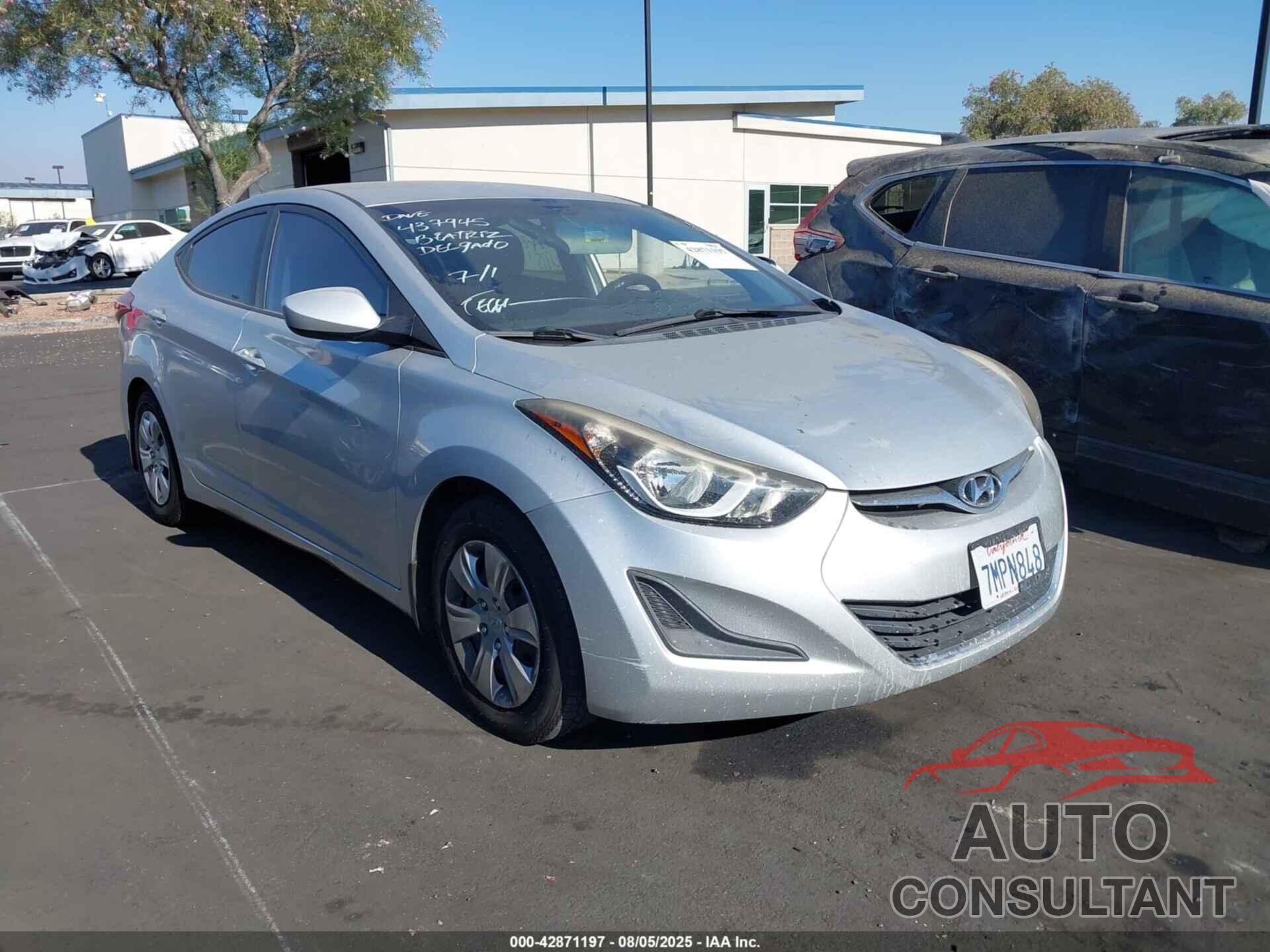 HYUNDAI ELANTRA 2016 - 5NPDH4AE6GH666420