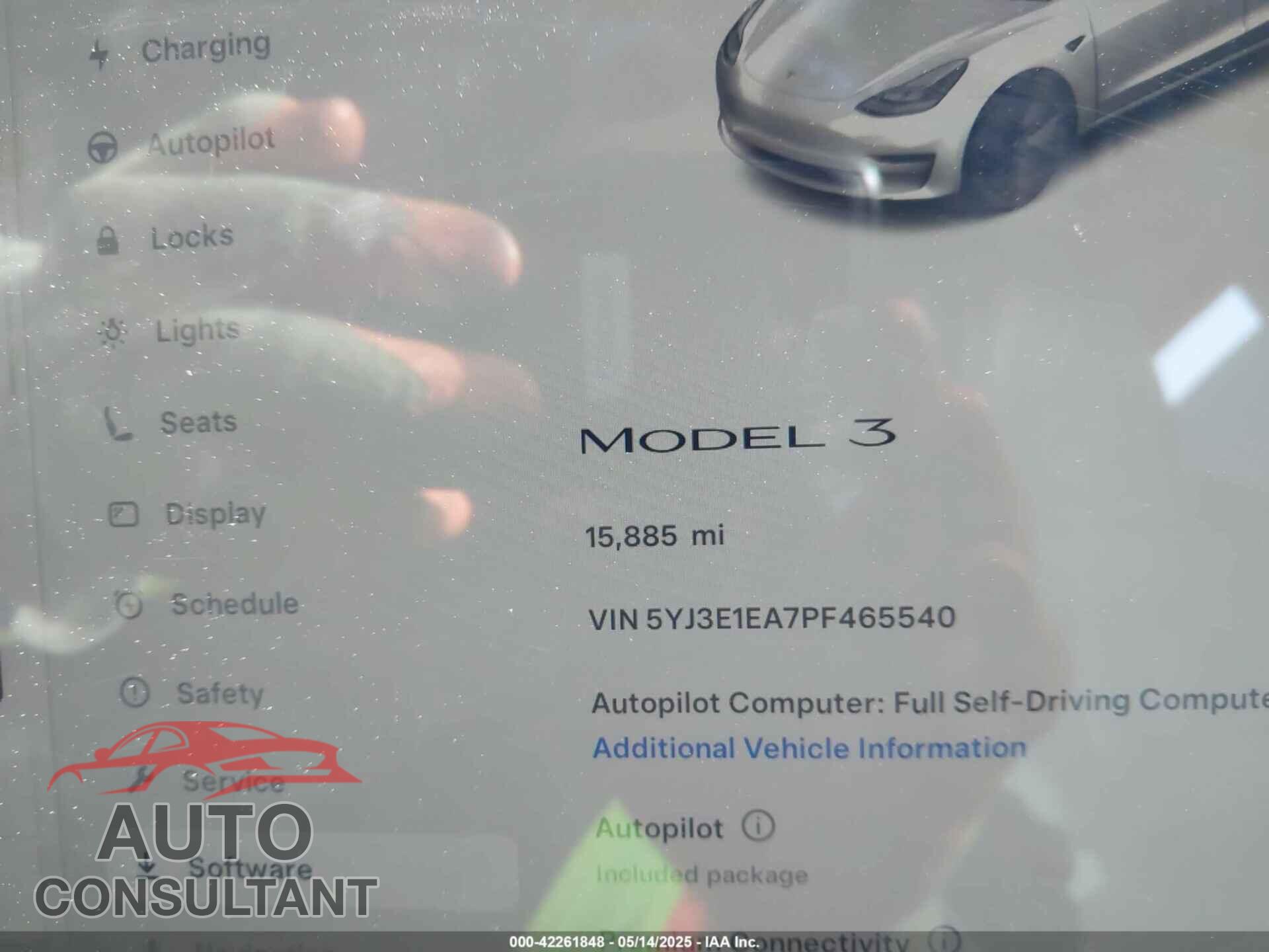 TESLA MODEL 3 2023 - 5YJ3E1EA7PF465540
