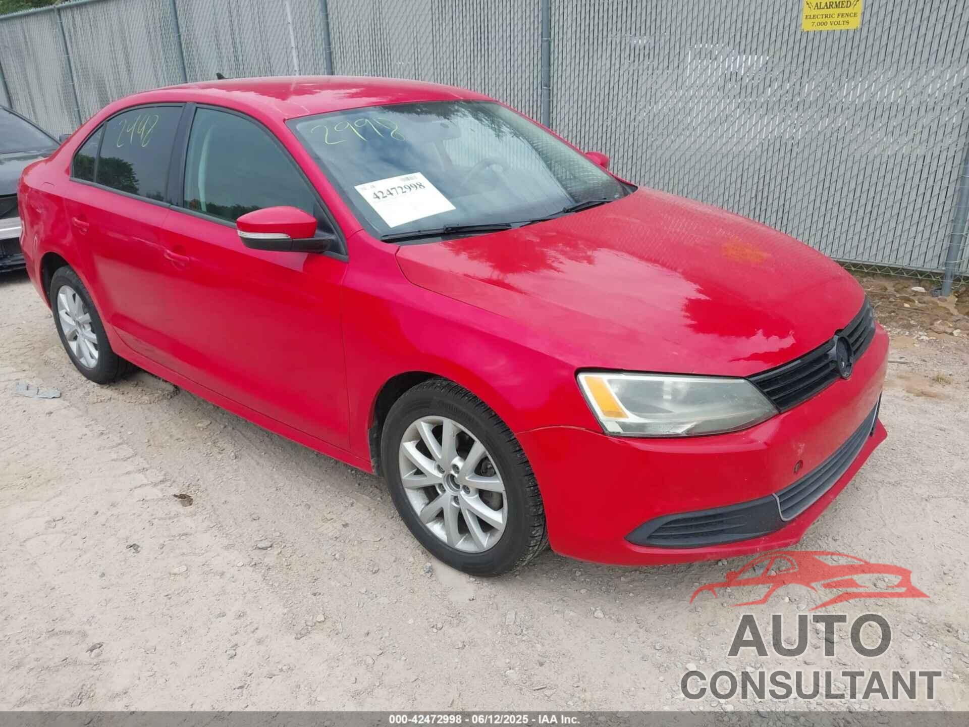 VOLKSWAGEN JETTA 2012 - 3VWDP7AJ8CM327046