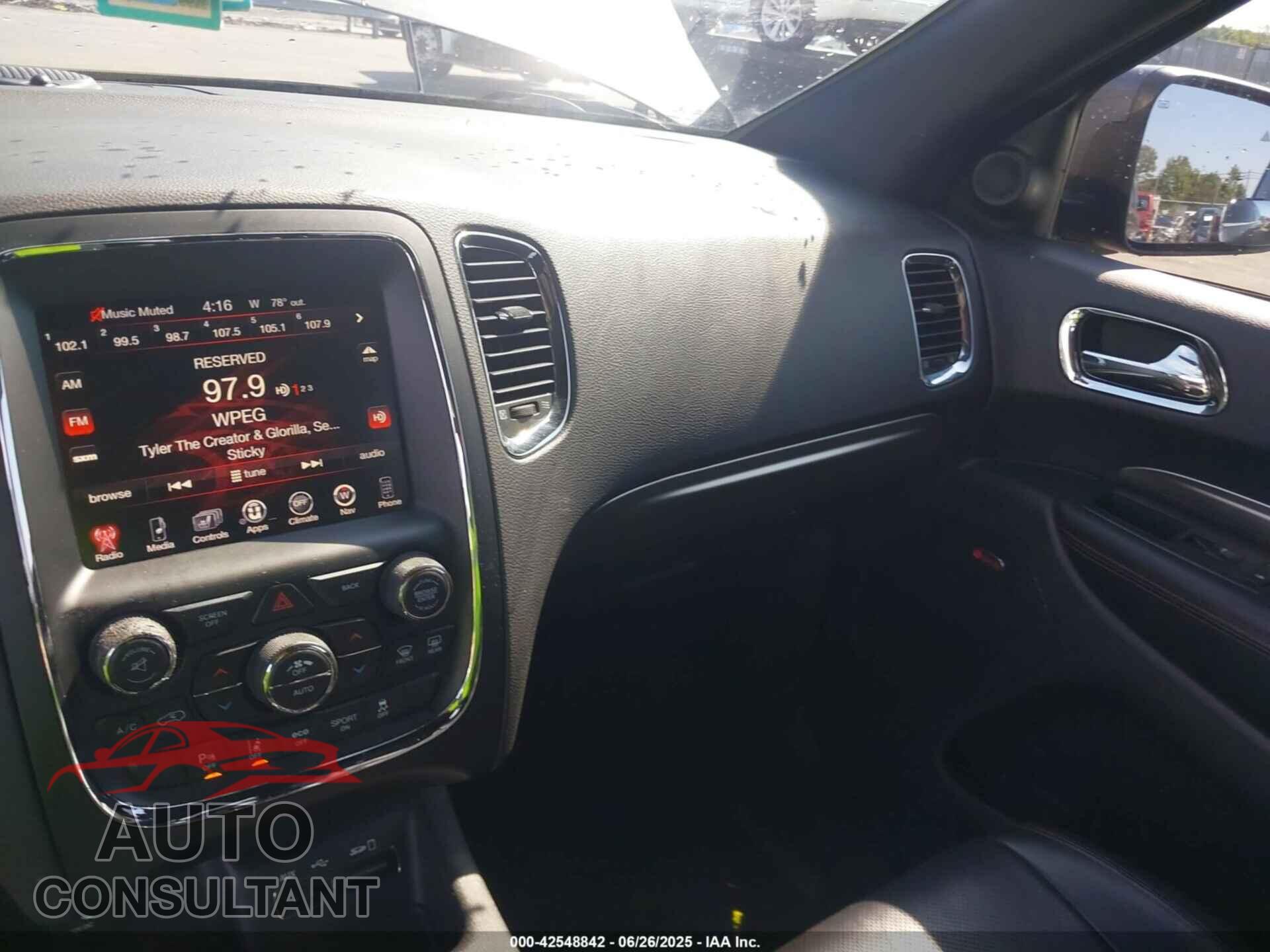 DODGE DURANGO 2017 - 1C4SDHCT7HC690292