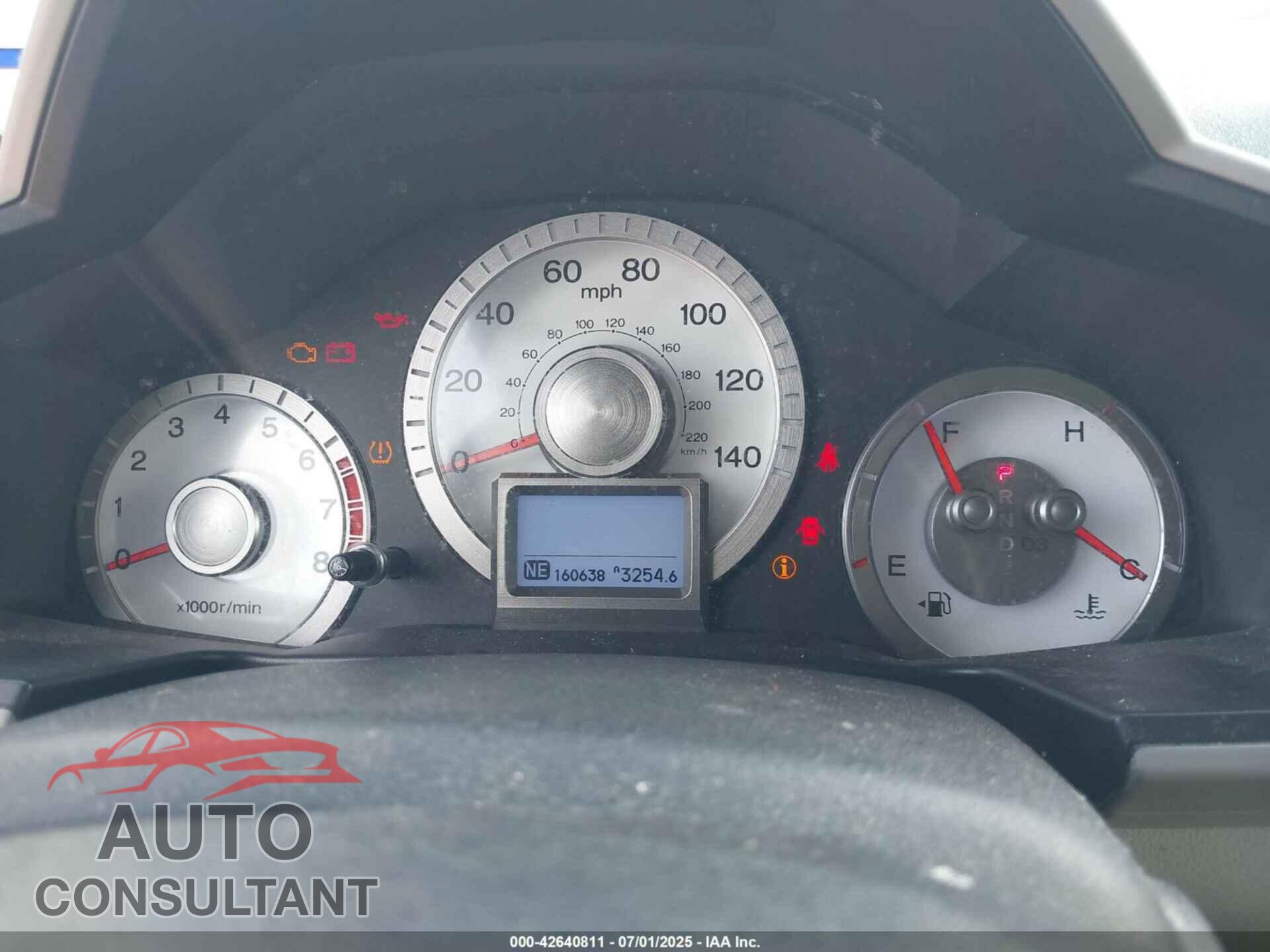 HONDA PILOT 2010 - 5FNYF3H82AB010691