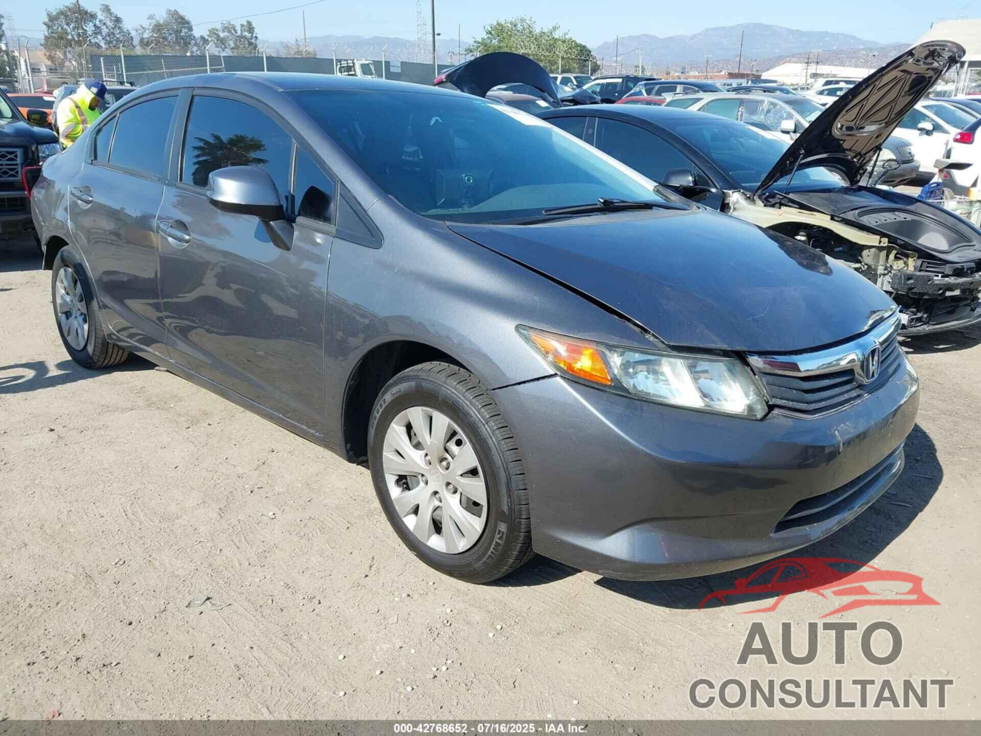 HONDA CIVIC 2012 - 19XFB2F58CE326191