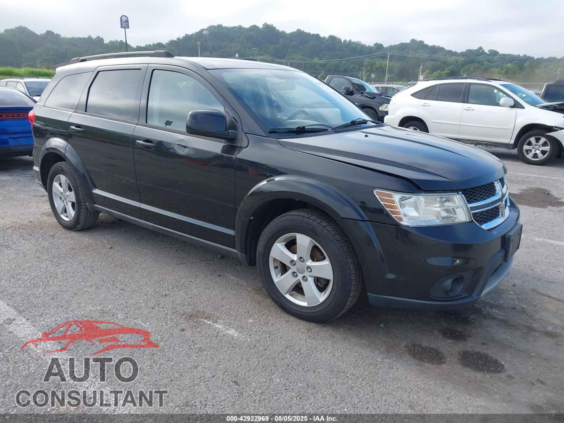 DODGE JOURNEY 2012 - 3C4PDCBG6CT144450
